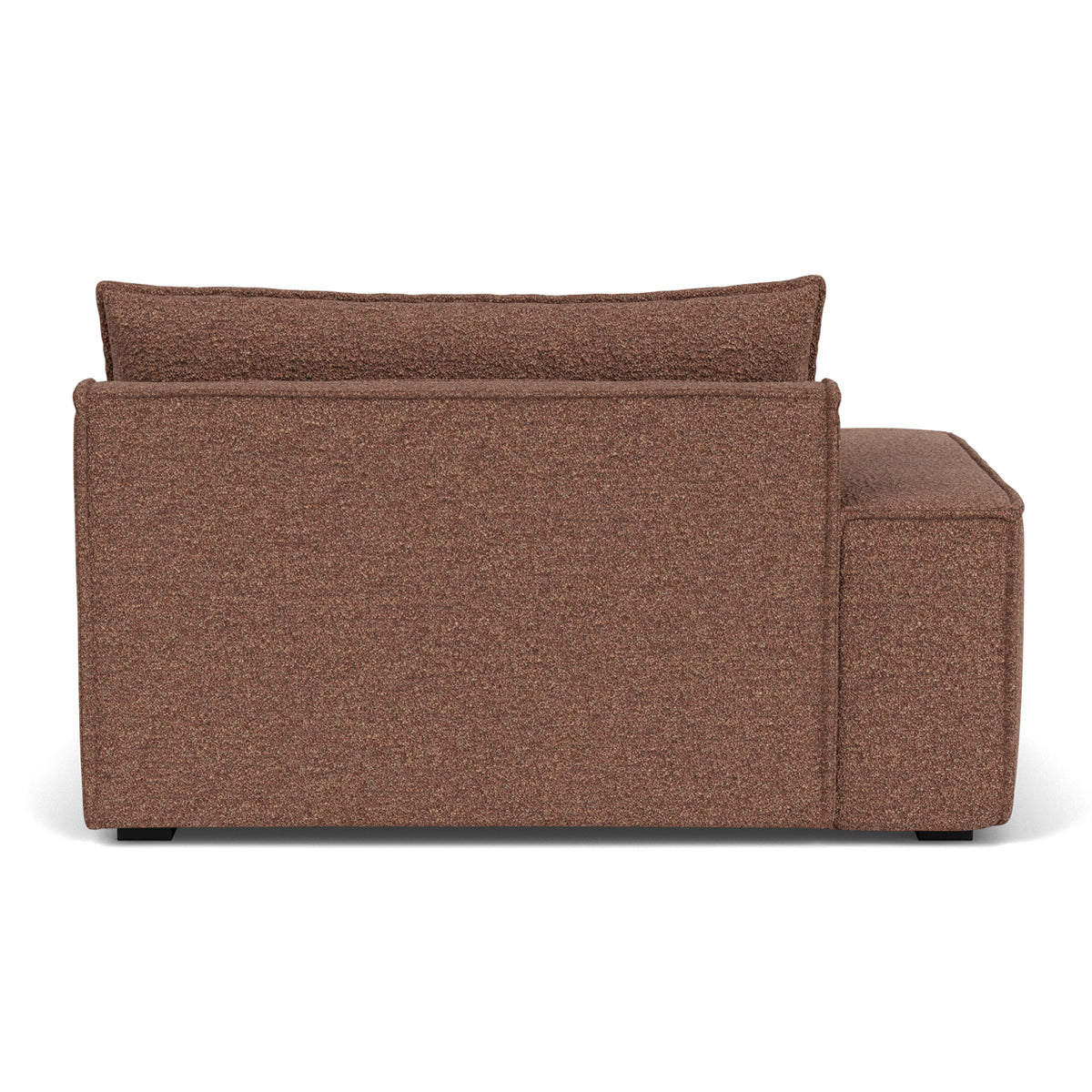 Daphne Boucle 1-Seater Left Arm Modular Sofa - Modern Compact Loveseat for Small Spaces, Apartments & Cozy Living Rooms
