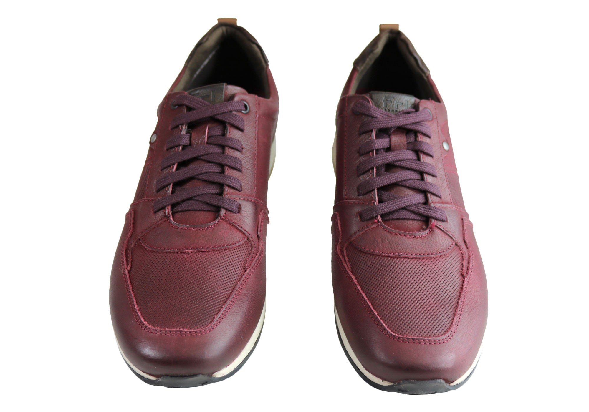 Ferricelli Oscar Men's Genuine Leather Lace-Up Casual Shoes - Handcrafted in Brazil - Perfect for Office, Dating & Everyday Wear