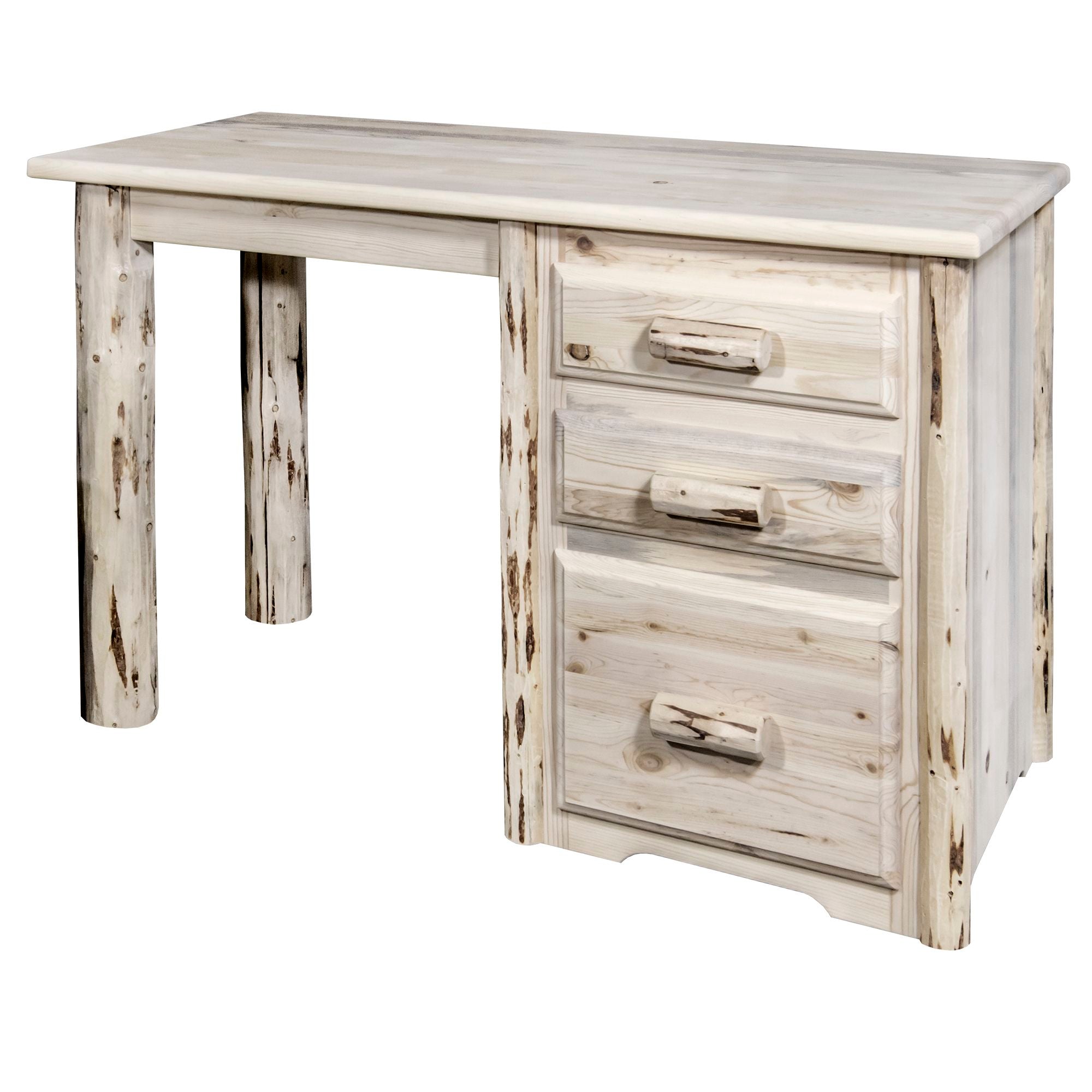 Montana Office Desk - Modern Wooden Writing Desk for Home & Office Workspace | Study, Work, Remote Job & Gaming Setup