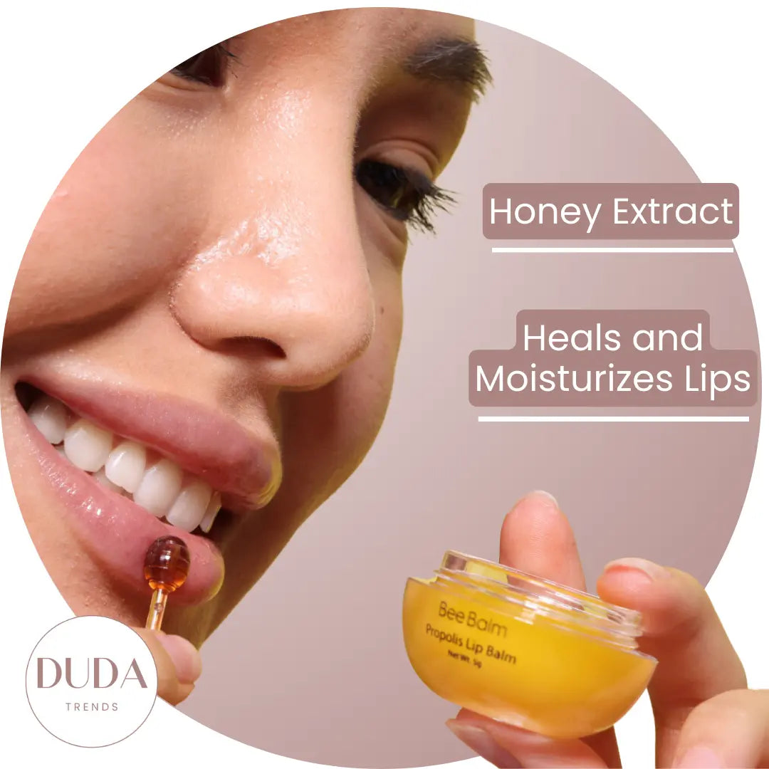 Organic Bee Balm Honey Pot - Natural Lip Balm & Skin Moisturizer for Dry Lips & Hands | Perfect for Travel, Outdoor Activities & Daily Hydration