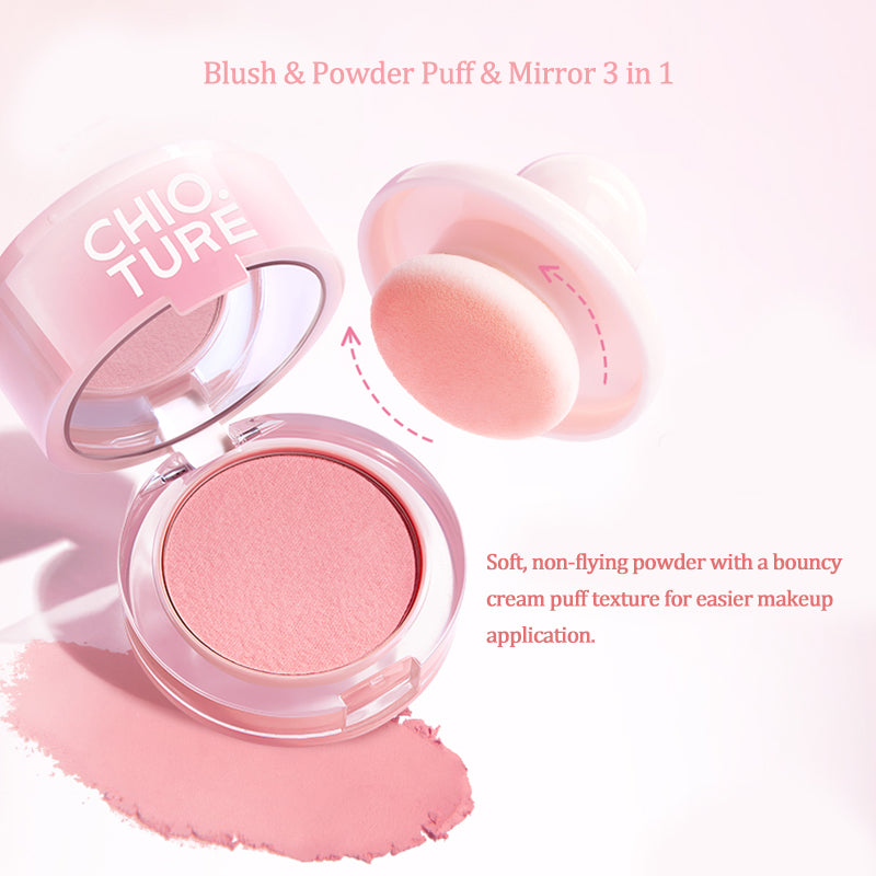 CHIOTURE Air Tight Seal Jar Blush Mud - Natural Clay Facial Mask for Glowing Skin | Perfect for Spa Night & Self-Care Routine