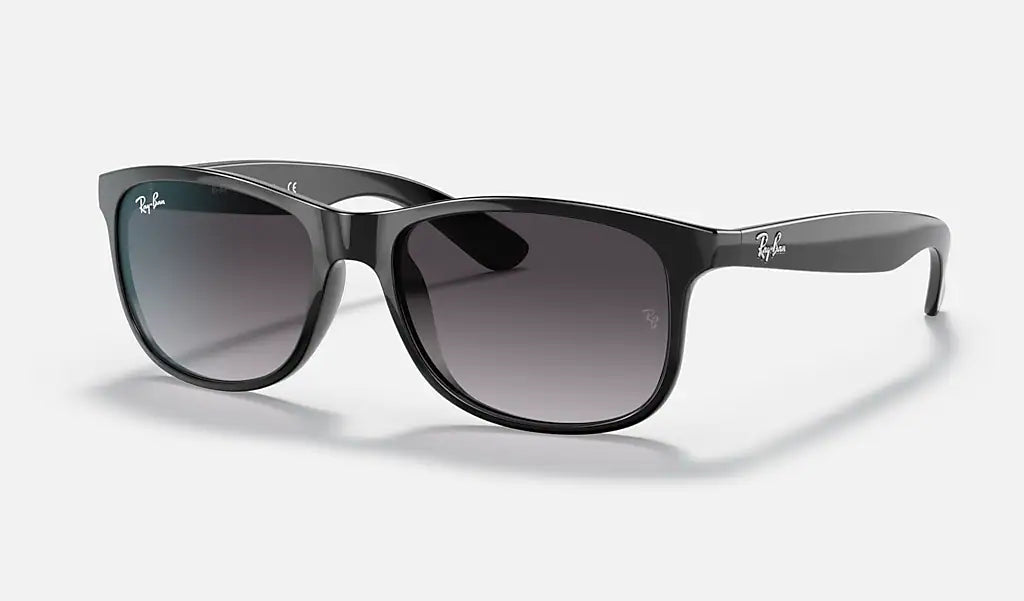 Ray Ban Andy RB4202 55mm Sunglasses - Black/Gray Gradient Polarized Lenses for Men & Women | UV Protection, Classic Aviator Style for Driving, Travel & Outdoor Activities