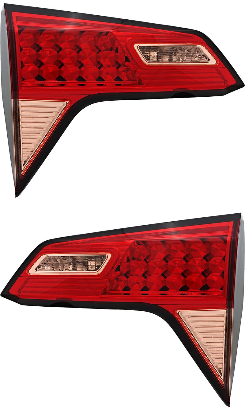 Honda HRV Inner Tail Lights Lamps Set for 2016 2017 2018 Models - Driver & Passenger Side Replacement - Enhance Visibility & Safety for Night Driving