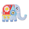 Elephant Patch - Adorable Iron-On or Sew-On Applique for Kids' Clothing, DIY Crafts, and Home Decor | Perfect for Baby Onesies, T-Shirts, and Backpacks