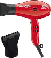 Parlux Advance Light Red Ionic Ceramic Hair Dryer with Metal Mesh Diffuser - Professional Salon Blow Dryer for Frizz Control & Fast Drying - Perfect for Home Use & Styling Salon Professionals