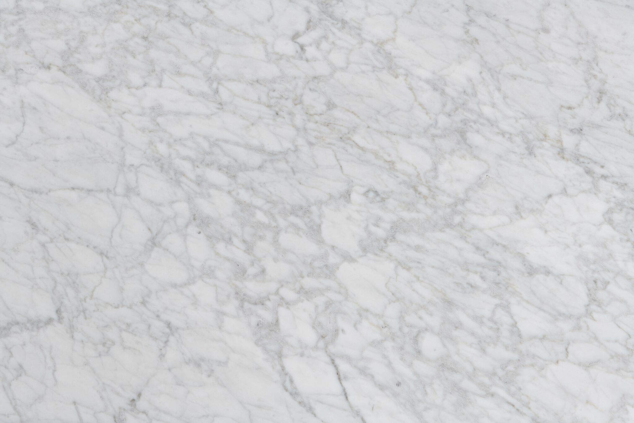 Italian Carrara White Marble Coffee Table with Oak Legs for Living Room
