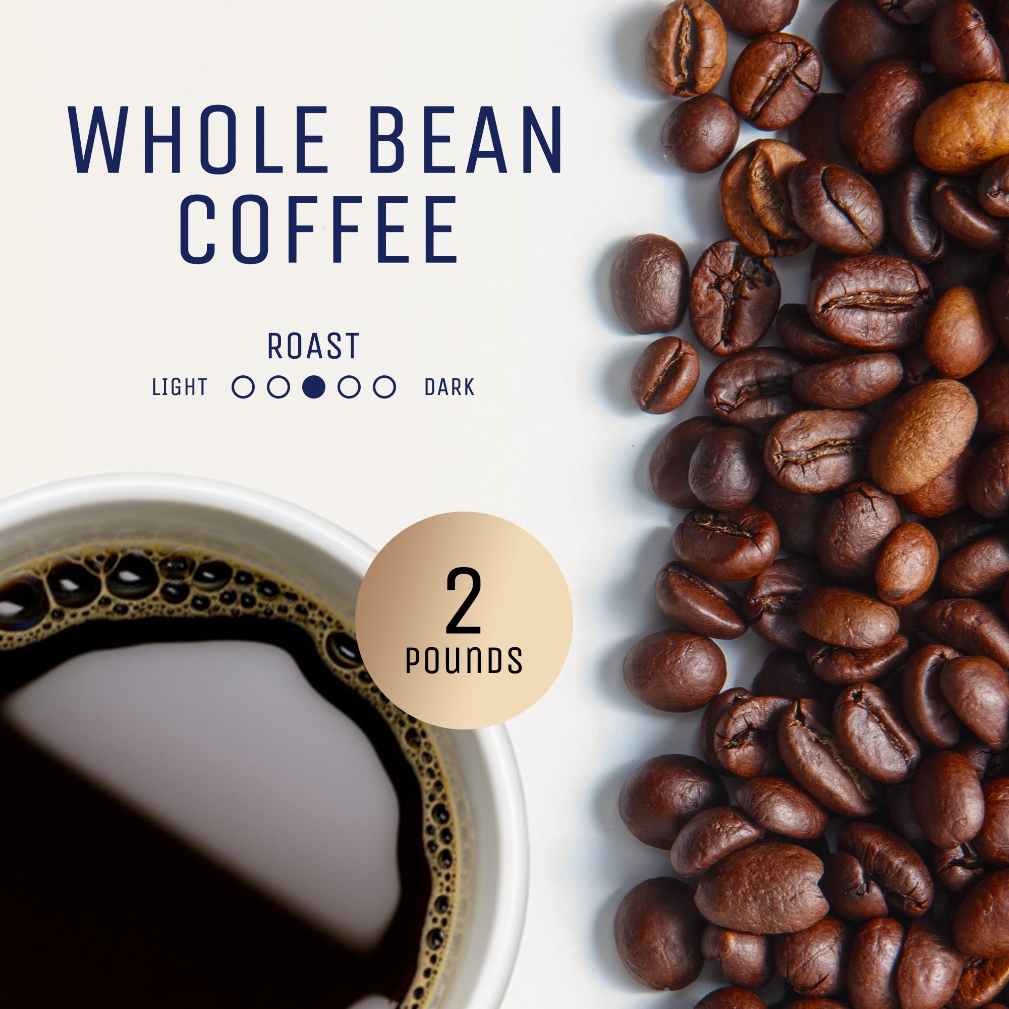 Premium Ethiopian Yirgacheffe Coffee Beans - Rich & Bold Whole Bean, Medium Roast with Fruity Notes, 2 lb Bag | Fresh Gourmet Coffee for Home Brewing, Office Use & Gifts