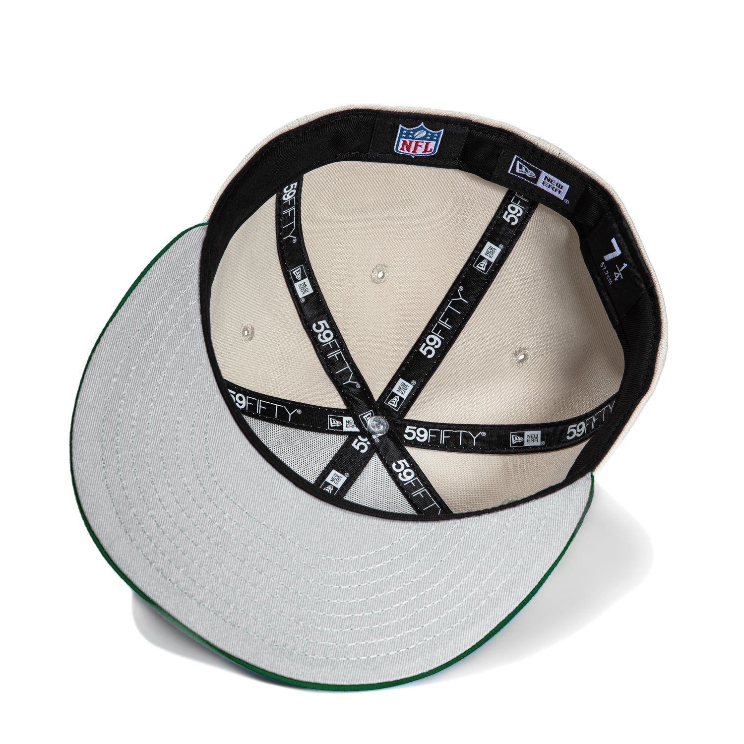 New Era 59Fifty Green Bay Packers Logo Patch Snapback Hat - Stone Dome Color - Official NFL Licensed Cap for Men & Women - Perfect for Game Day, Sports Events & Streetwear Fashion