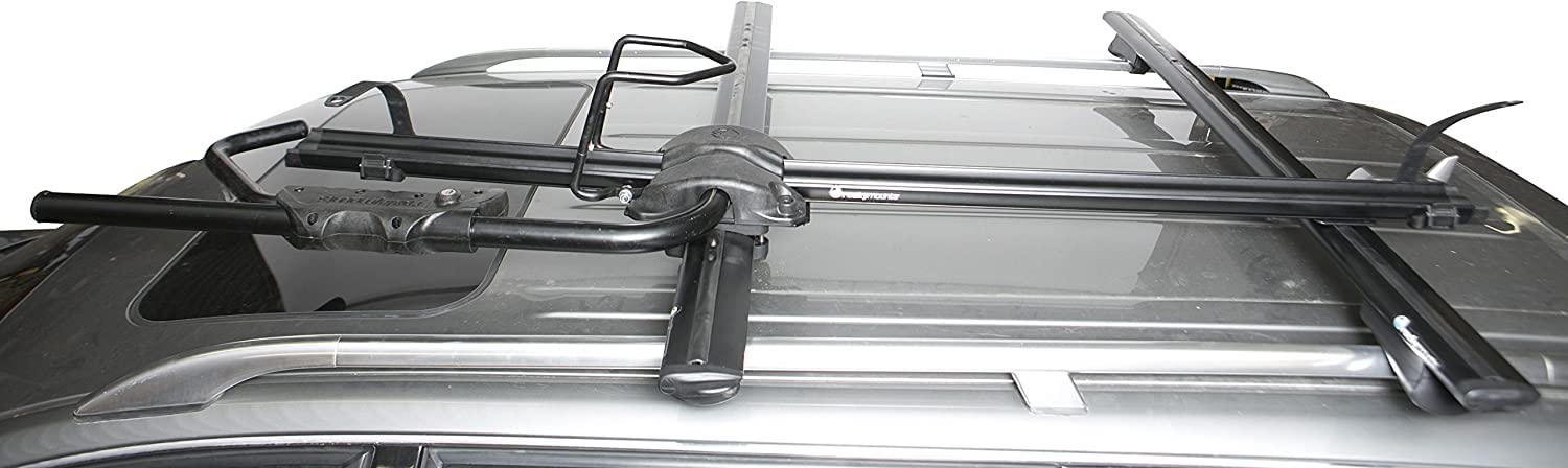 RockyMounts Tomahawk Upright Roof Bike Rack - Heavy Duty Bicycle Carrier for Cars, SUVs & Trucks - Perfect for Road Trips, Mountain Biking & Outdoor Adventures