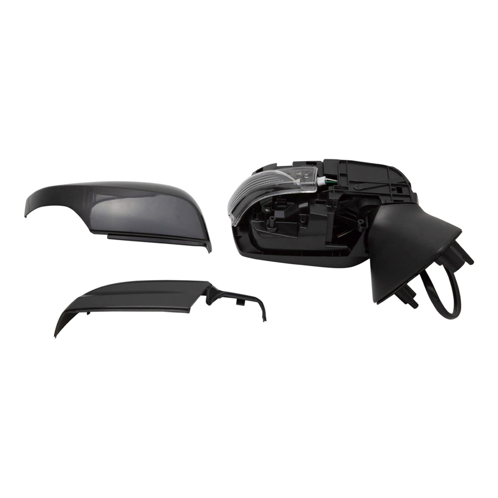 Heated Side Mirror Signal Light with Chrome Trim - Smooth Black Pair Compatible with Subaru | Enhanced Visibility & Safety for Winter Driving & Nighttime Conditions
