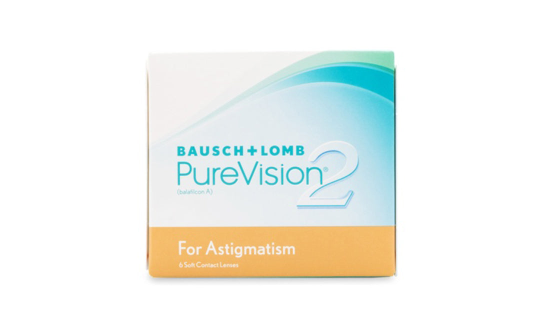 Pure Vision 2 Contact Lenses for Astigmatism - 6 Pack (Monthly Disposable) | Perfect for Active Lifestyles & Night Driving