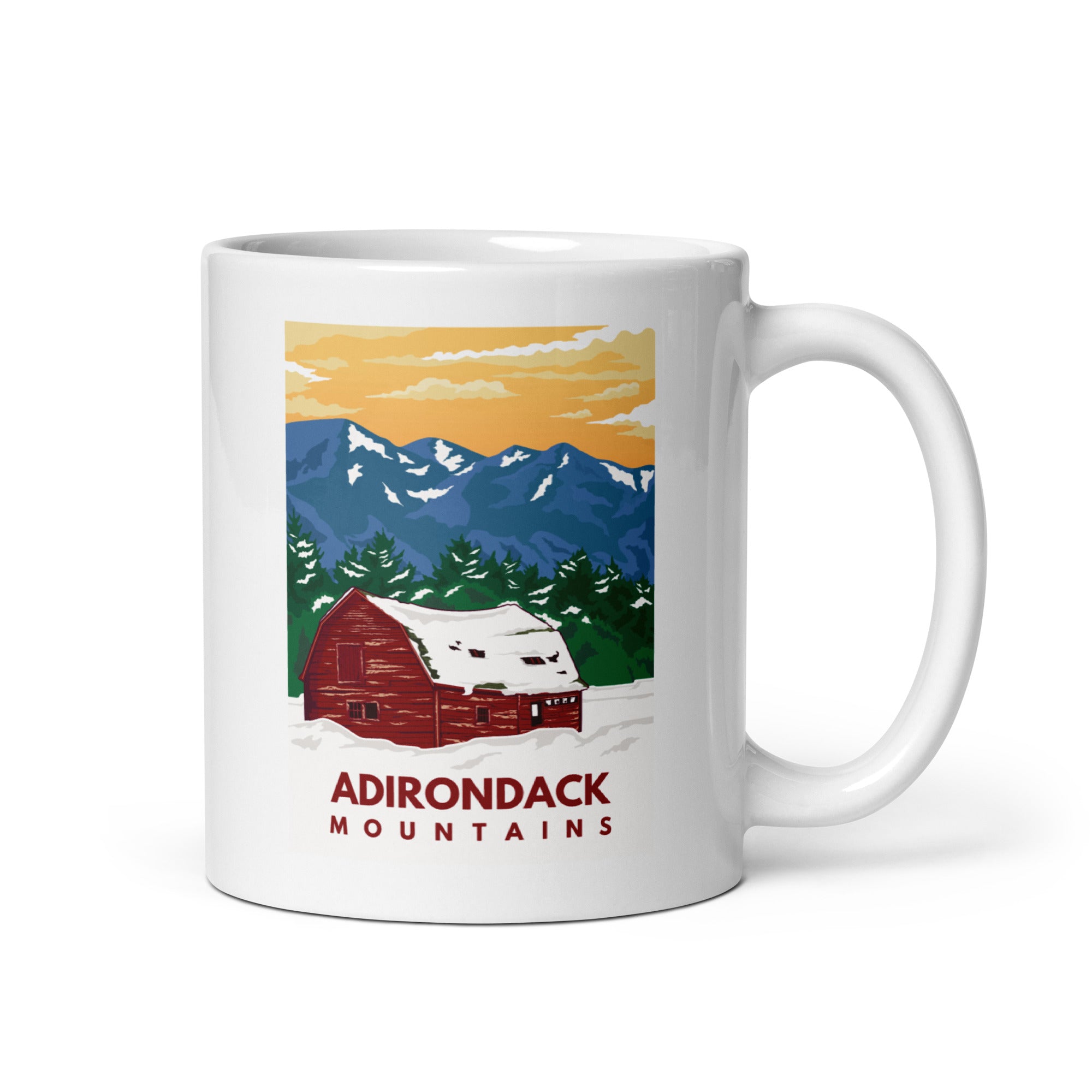 Keene Barn Ceramic Coffee Mug - 15oz Insulated Travel Tumbler for Hot & Cold Drinks - Perfect for Home, Office, Camping & Gifts