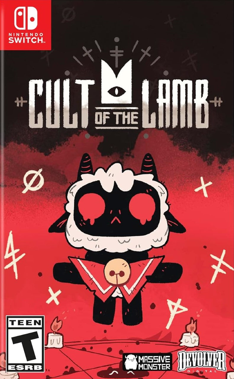 Cult of the Lamb - Dark Fantasy Indie Adventure Game for PC, PS5, Xbox & Switch | Explore Dungeons, Build a Cult & Defeat False Prophets | Perfect for Horror & RPG Fans | Great for Streaming & Late-Night Gaming Sessions