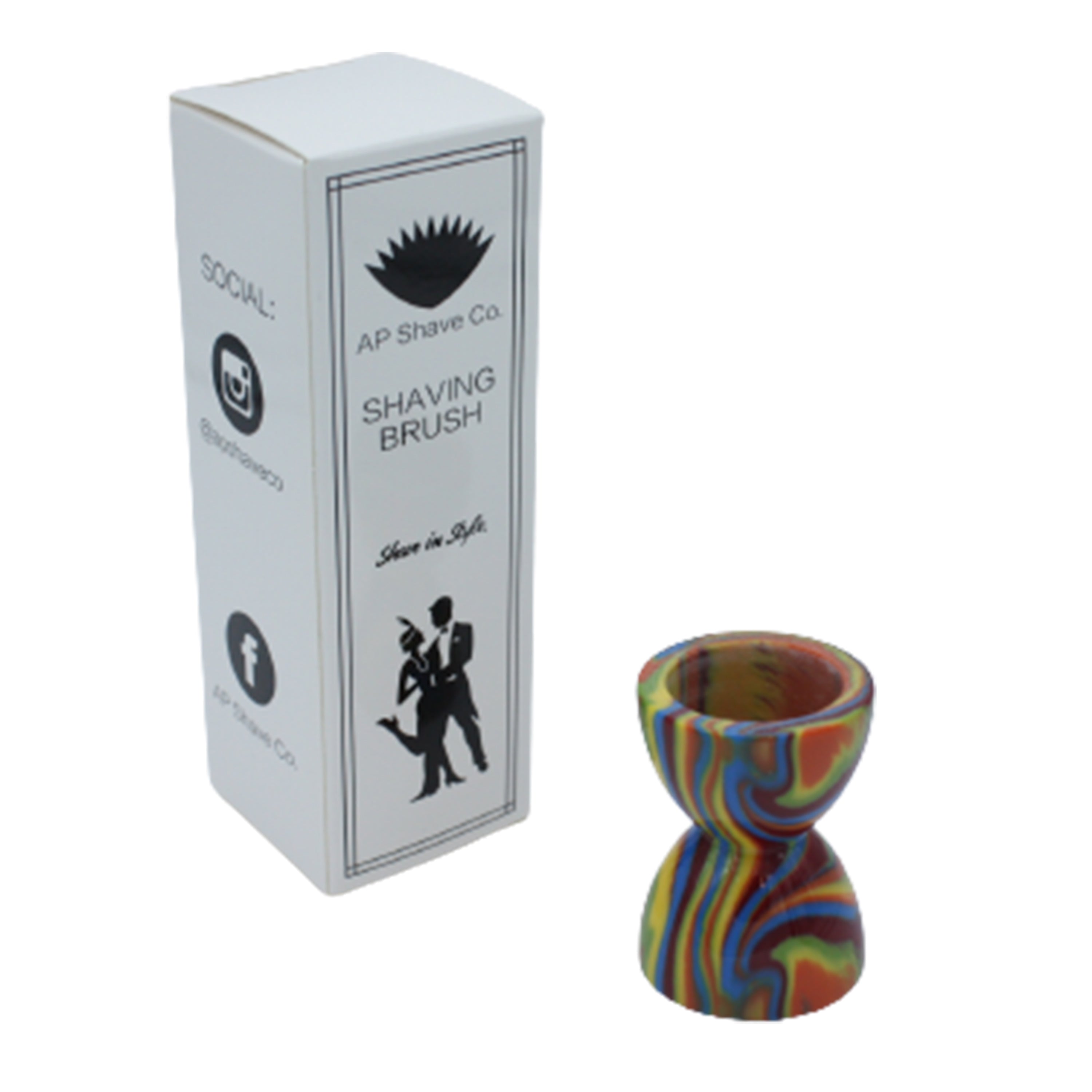 Premium Handcrafted Disco Shaving Brush Handle - Fits 24mm & 26mm Knots - Perfect for Wet Shaving & Grooming Gifts - Luxury Shave Accessory for Men