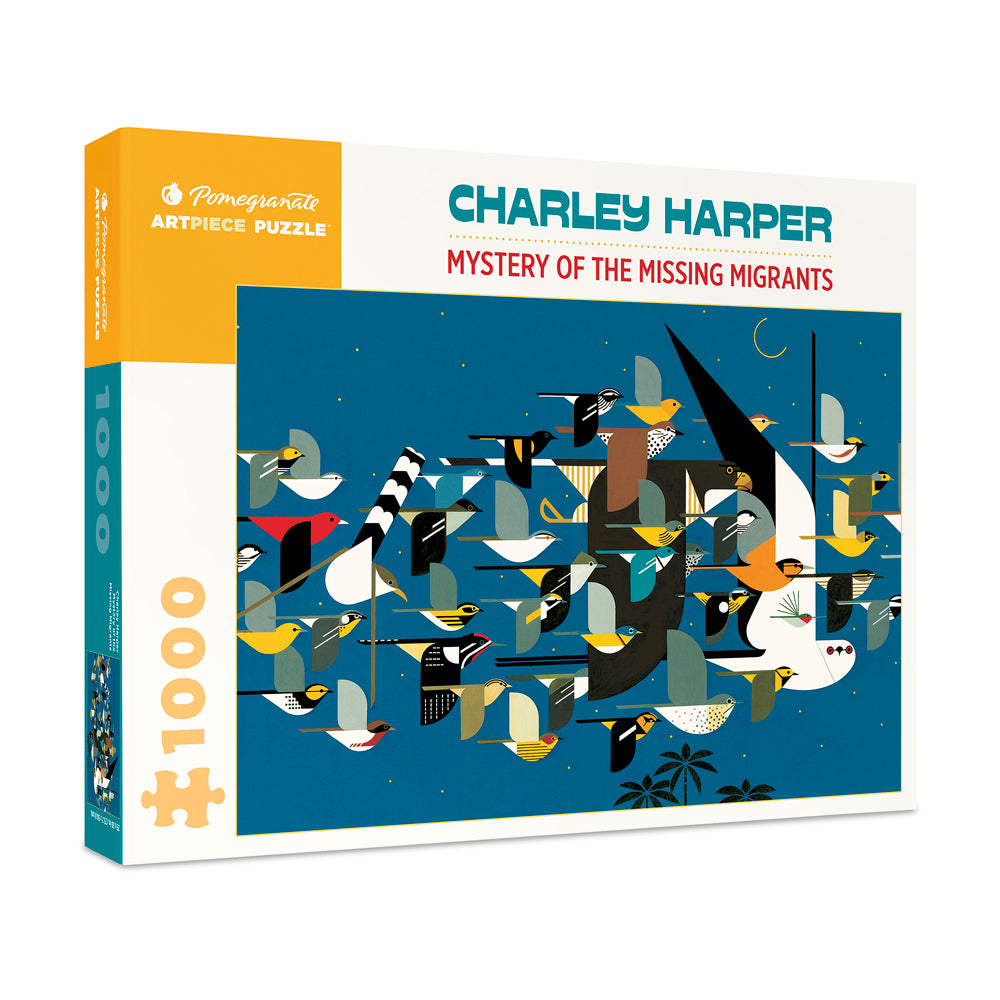 Charley Harper Mystery of the Missing Migrants 1000 Piece Jigsaw Puzzle - Challenging Wildlife Art Puzzle for Adults & Teens - Perfect for Family Game Nights & Relaxation