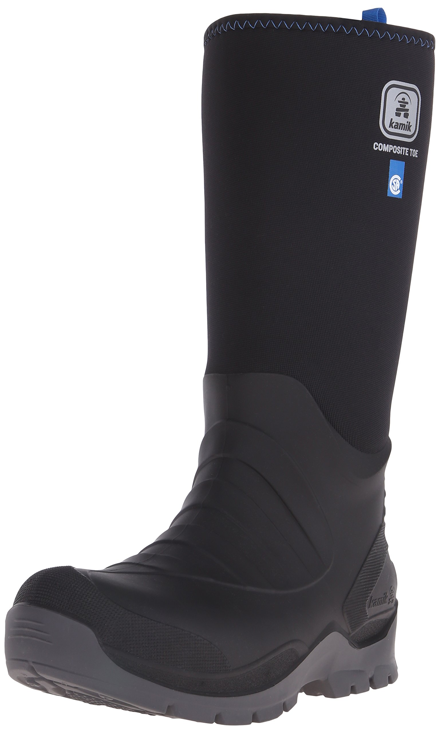 Kamik Men's Barrell Waterproof Work Boots - Durable Steel Toe Safety Shoes for Construction & Outdoor Work - Ideal for Heavy Duty Jobs, Hiking & Winter Wear