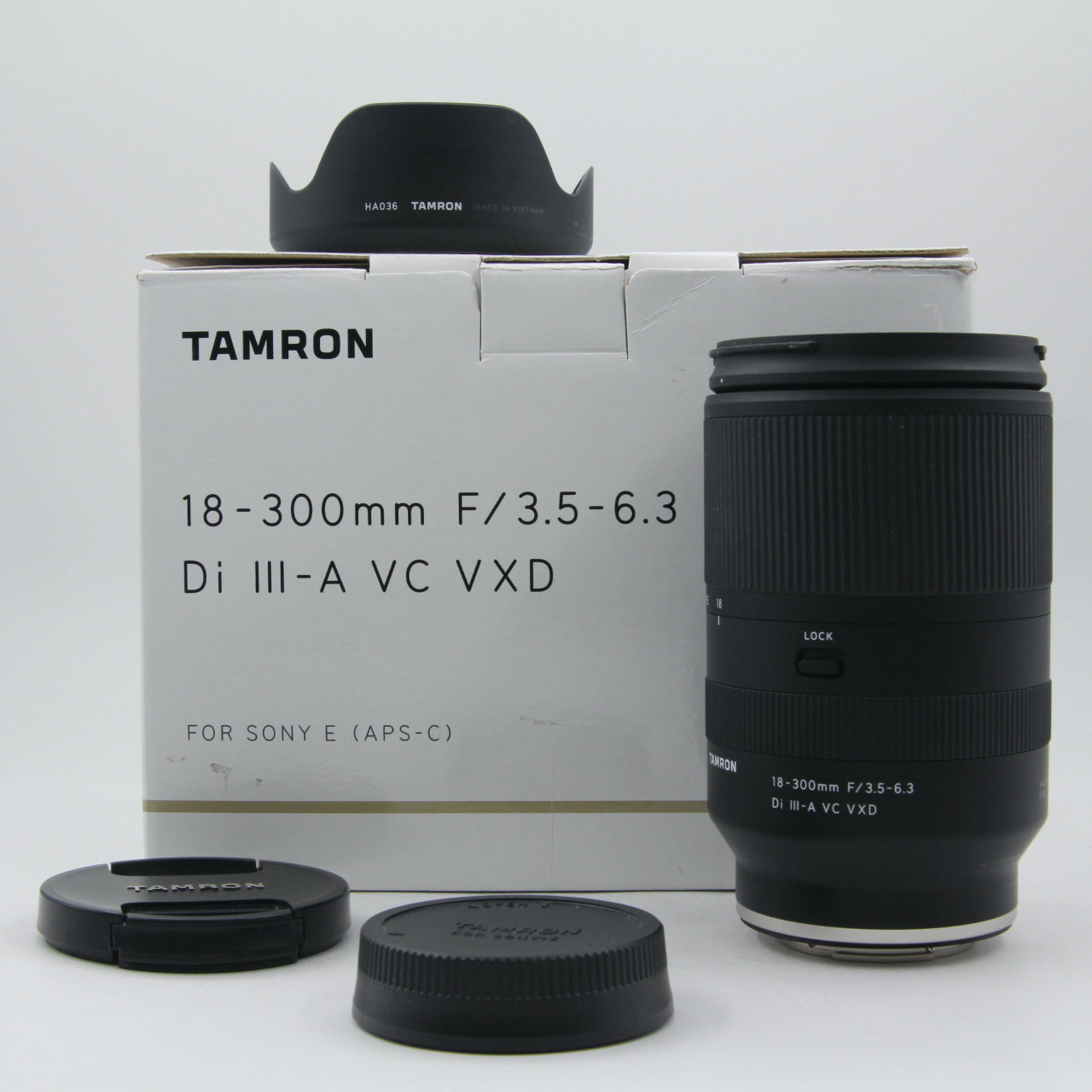 Tamron 18-300mm f/3.5-6.3 Di III-A VC VXD Lens for Sony E-Mount - Open Box Excellent Condition - Perfect for Travel, Wildlife & Sports Photography