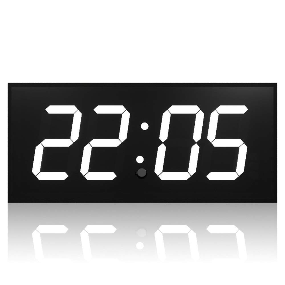 Digital LED Wall Clock with Alarm, Timer, Stopwatch & Countdown - Large Remote Control Dual-Sided Display for Gym, School & Office Use - 55x24.5cm (Red)