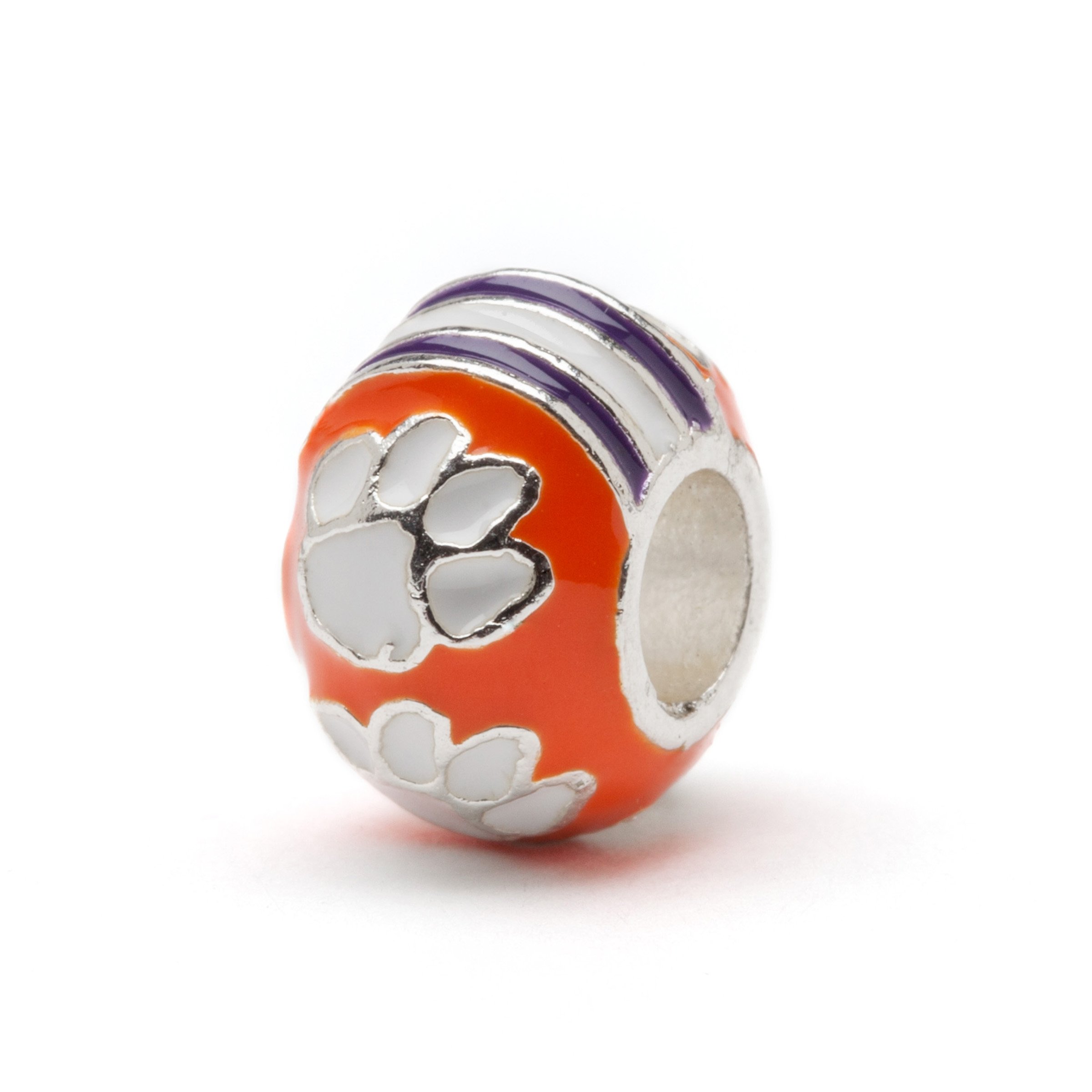 Official Clemson University Tigers Paw Charm Bracelet - Licensed Clemson Jewelry for Women & Men - Perfect for Game Day, Graduation & Tigers Fans