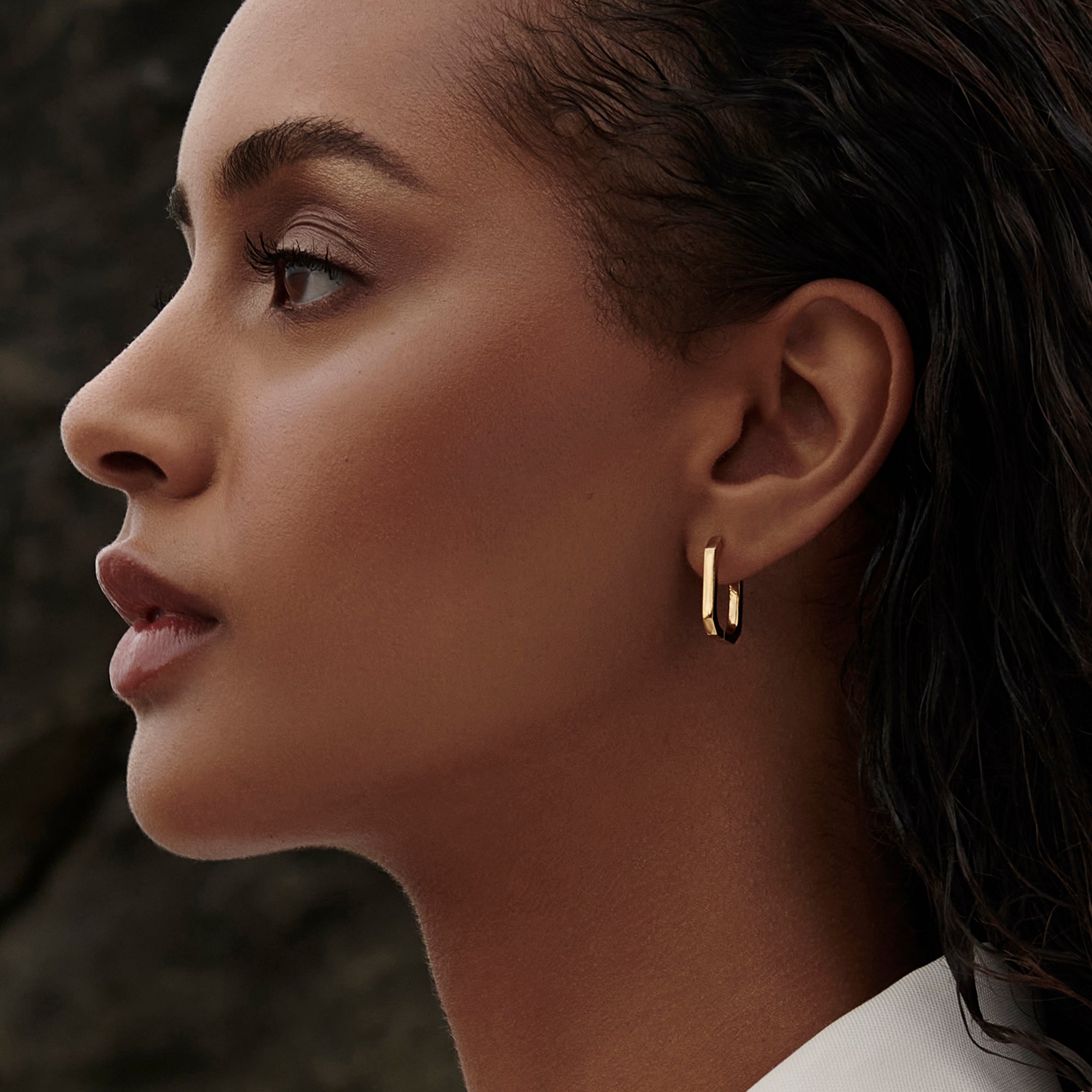 Axel Huggie Hoop Earrings for Women - Gold Plated Small Huggie Hoops - Minimalist Dainty Everyday Earrings for Work, Date Night & Gifting