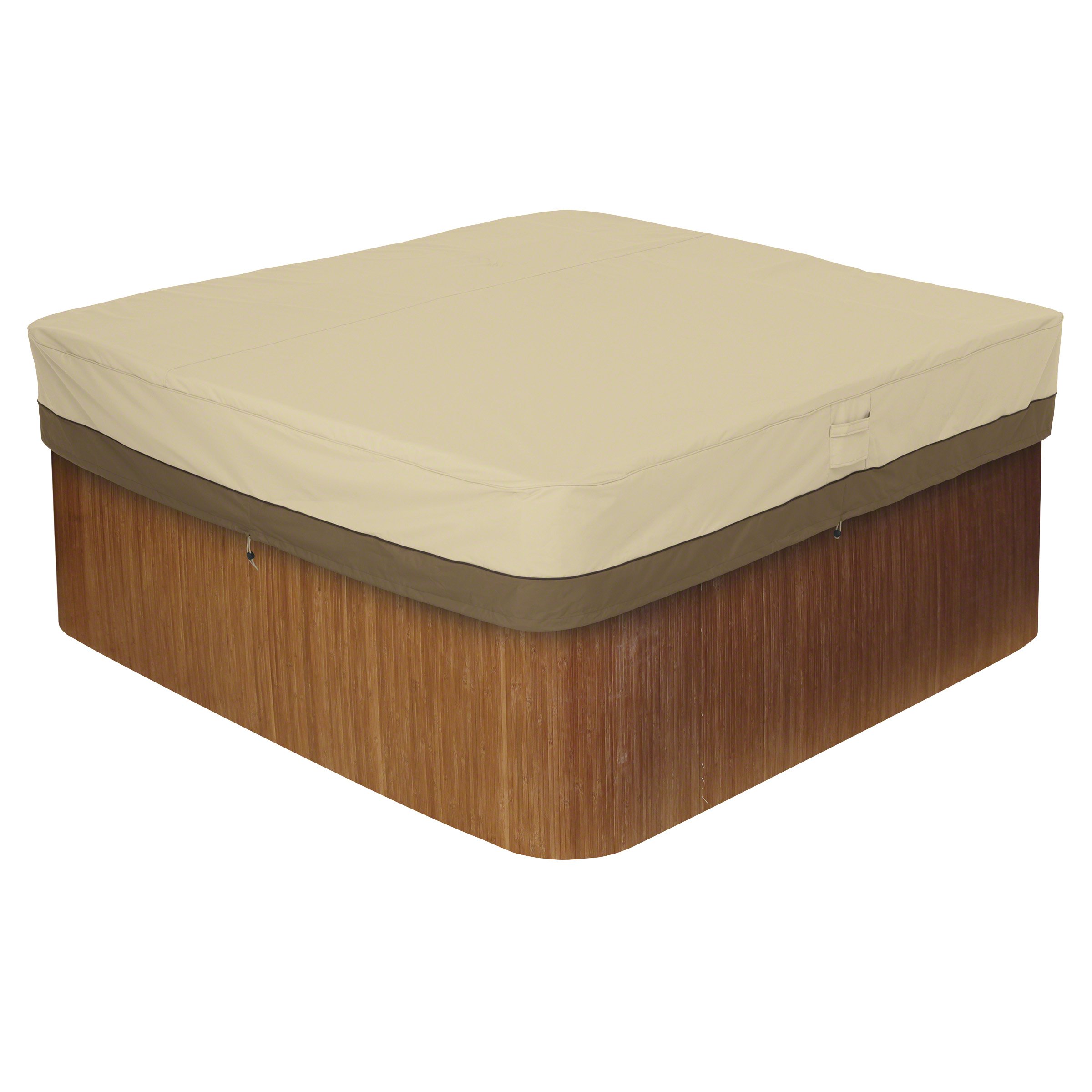 Classic Accessories Veranda 86 Inch Square Hot Tub Cover - Water-Resistant, Durable Outdoor Spa Cover for Hot Tubs & Jacuzzis - Perfect for Patio, Deck, and Backyard Protection