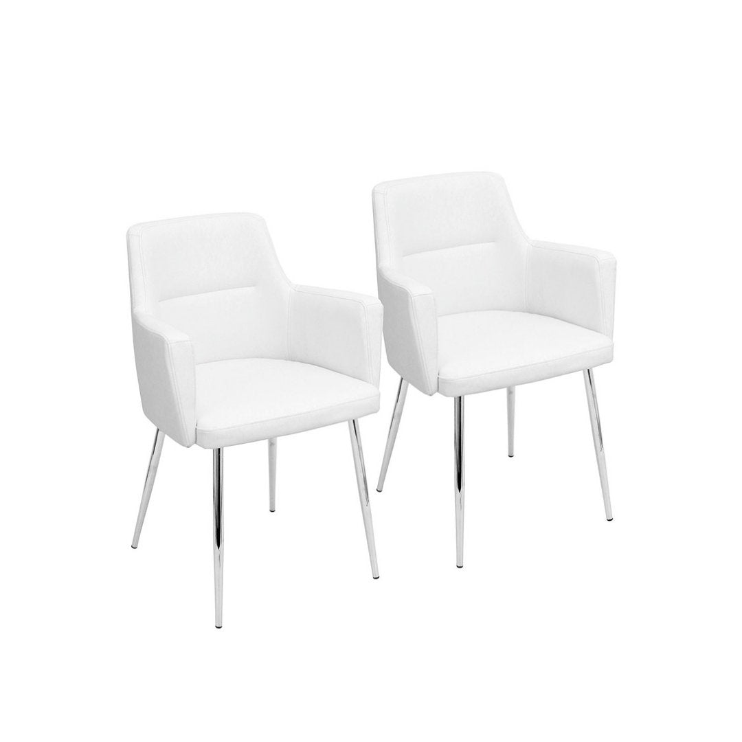 Andrew Chairs (Set of 2) - Modern Dining Chairs for Kitchen, Living Room & Office - Comfortable & Stylish Home Furniture