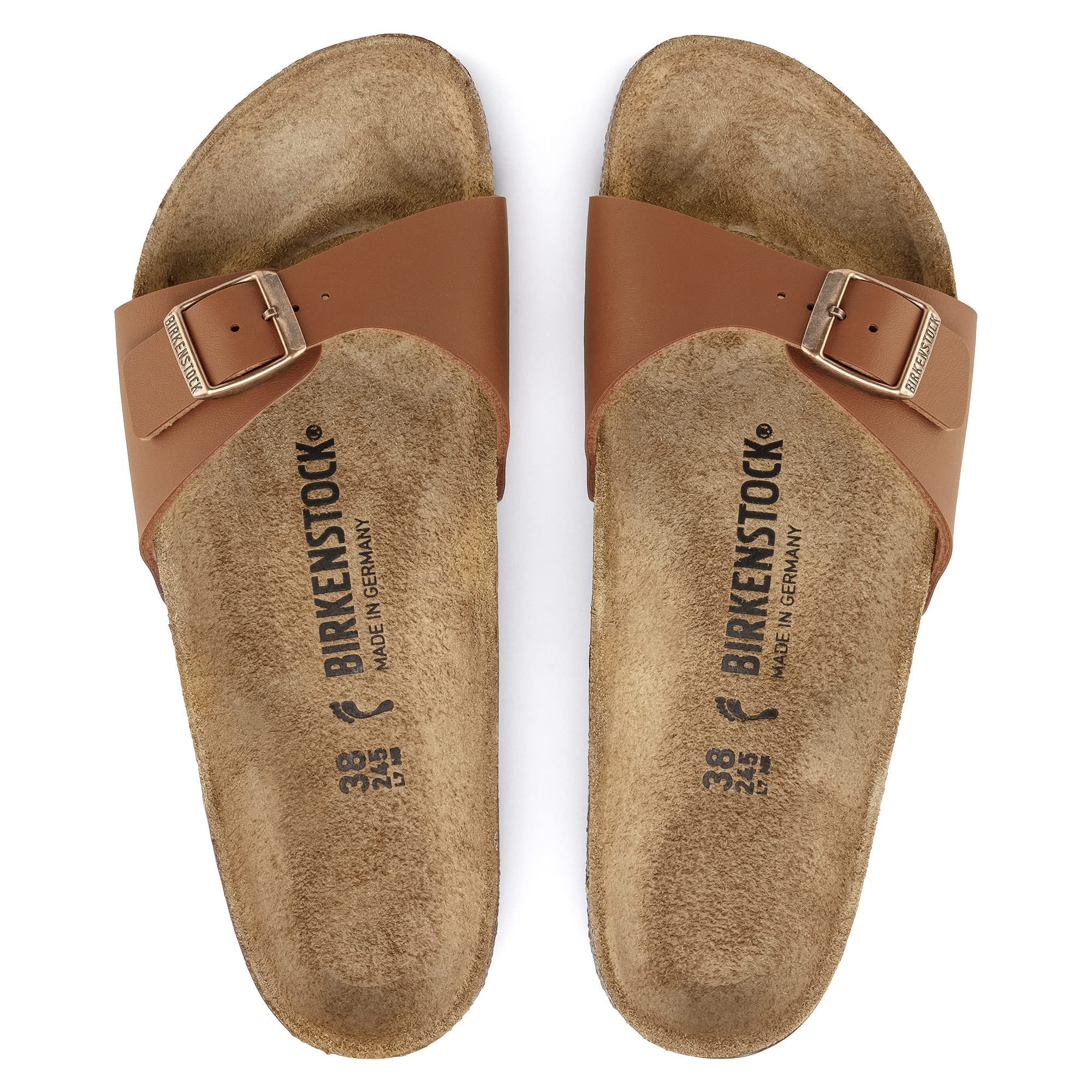 Birkenstock Men's Arizona Soft Footbed Sandals - Comfortable Leather Straps for Walking, Travel & Outdoor Activities