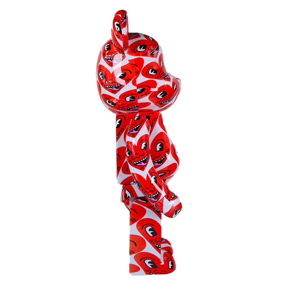 Bearbrick Keith Haring V6 1000% Collectible Art Toy - Perfect for Home Decor, Office Display & Pop Culture Collections