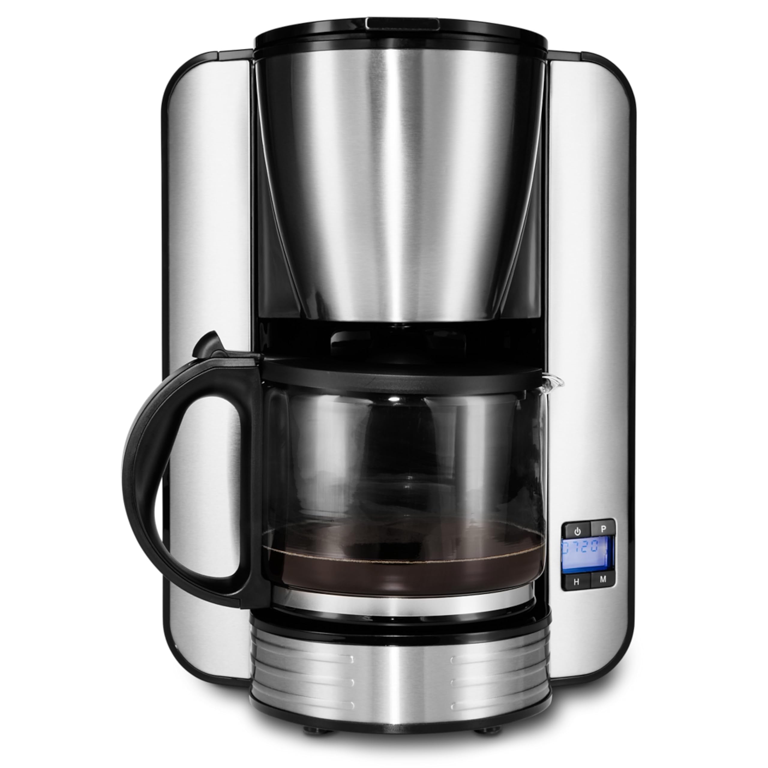 MEDION MD 16230 Independent Coffee Maker - 1.5L Filter Coffee Machine, 1080W, Black & Stainless Steel - Perfect for Home, Office, and Small Businesses