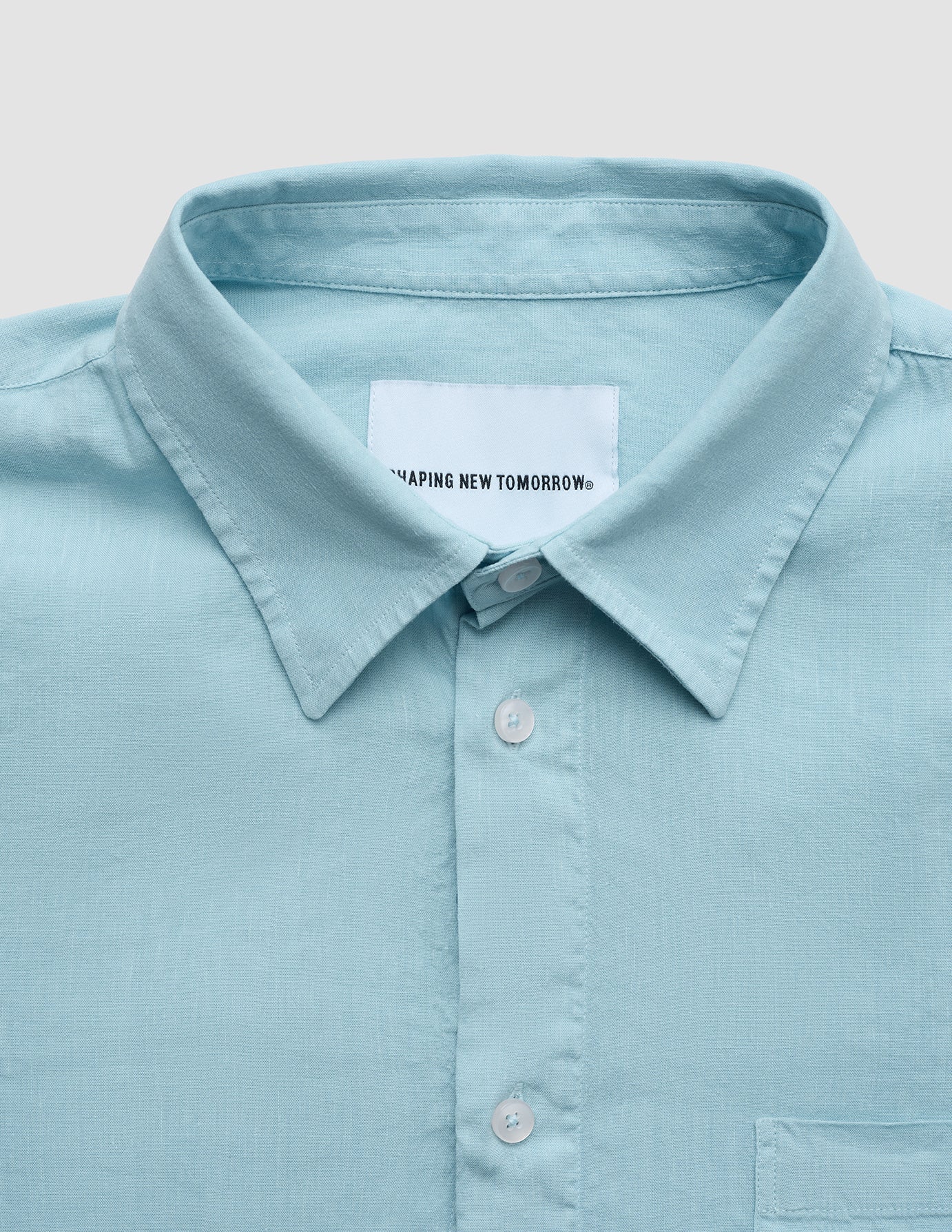 Premium Linen Long Sleeve Shirt for Men - Breathable Sky Blue Button Down Shirt - Perfect for Casual Wear, Office & Summer Outfits