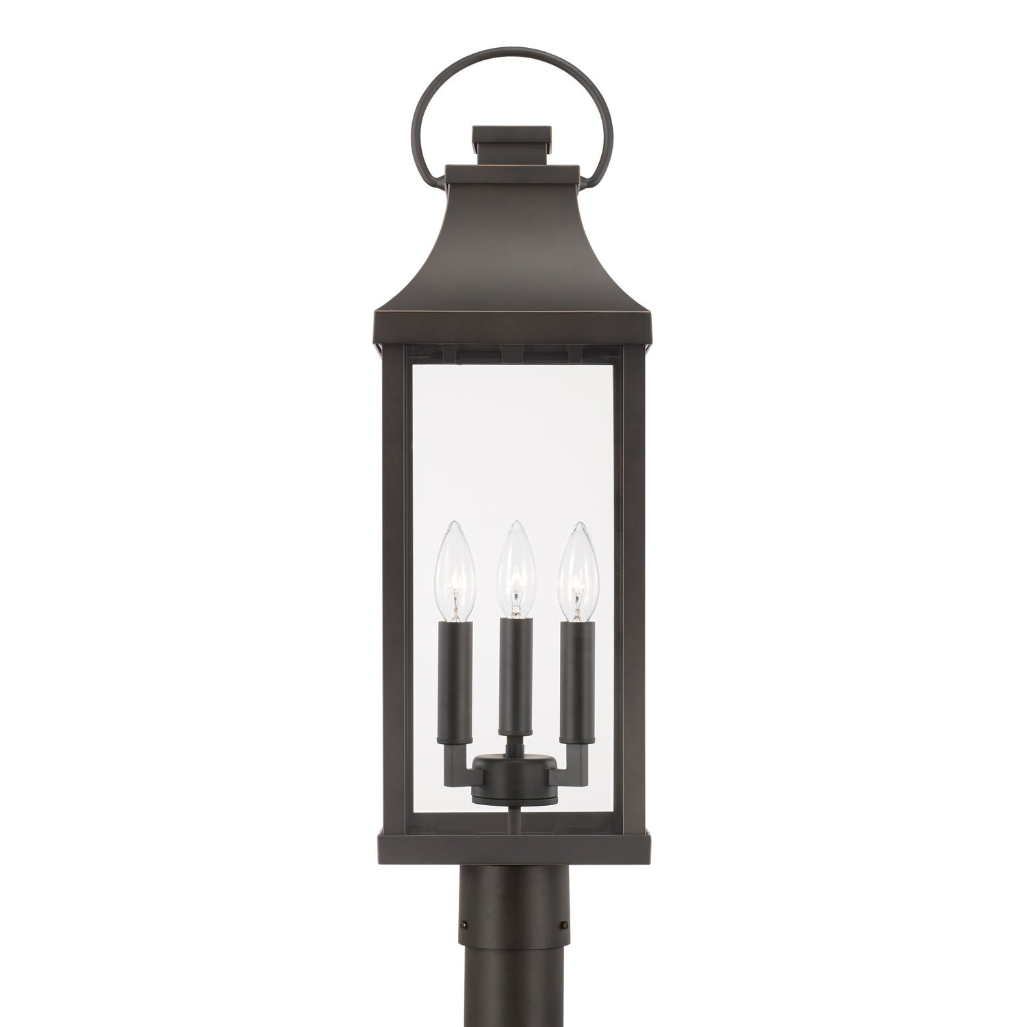 Capital Lighting Three Light Outdoor Post Lantern - Durable Weatherproof Exterior Light Fixture for Porch, Garden, Patio & Driveway Lighting