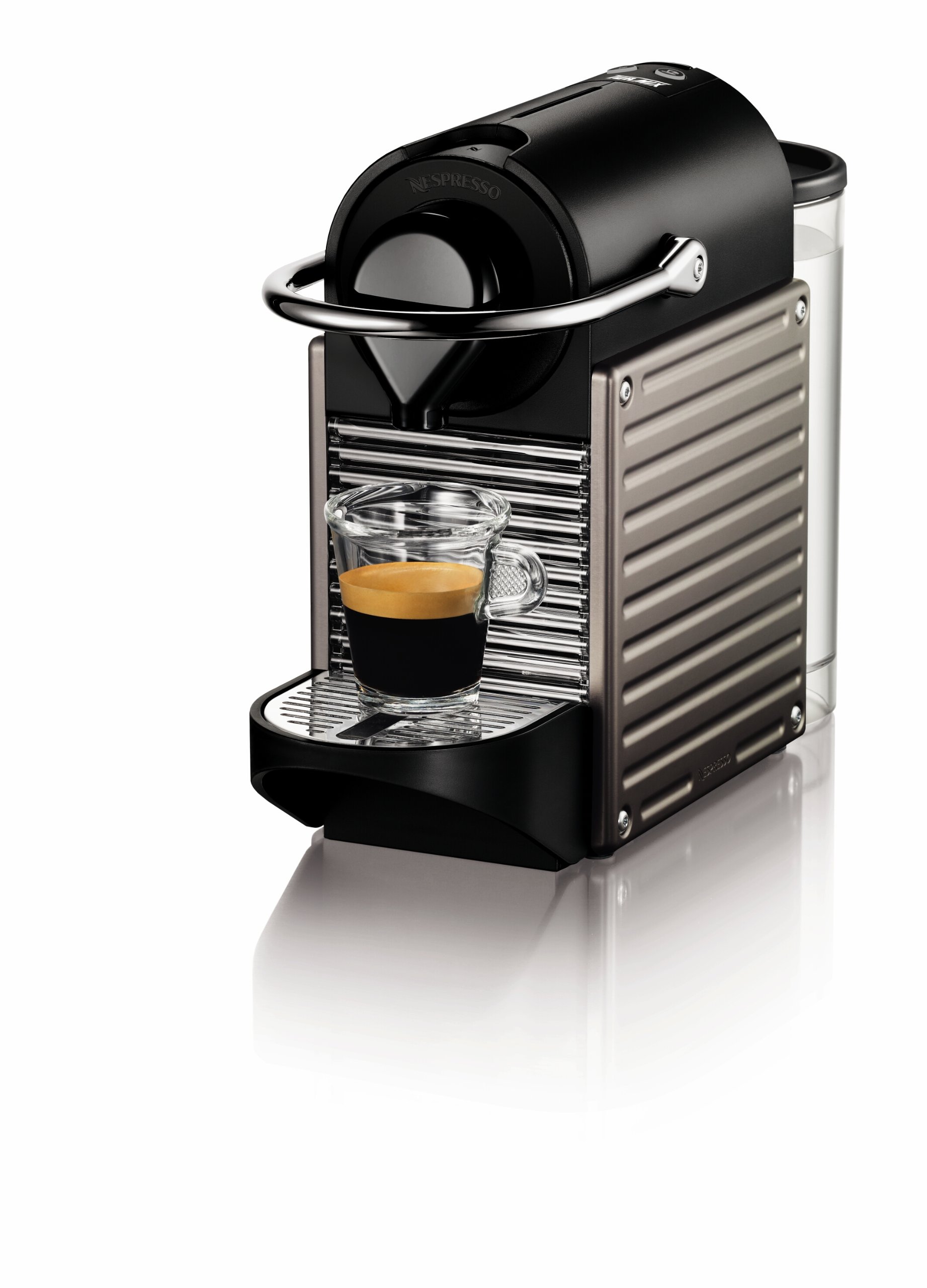 Nespresso Pixie Espresso Machine 24oz Electric Titan - Compact Coffee Maker for Home & Office, Perfect for Espresso Lovers (Discontinued Model) | Great for Small Kitchens, Dorm Rooms & Coffee Shops