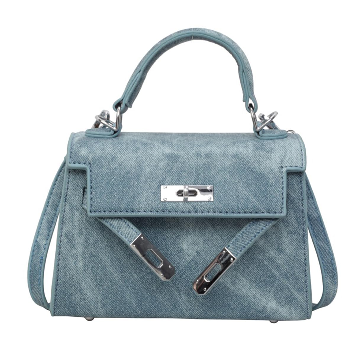 Stylish Women's Designer Small Leather Top Handle Satchel with Detachable Shoulder Strap - Crossbody Bag for Work, Travel & Everyday Use