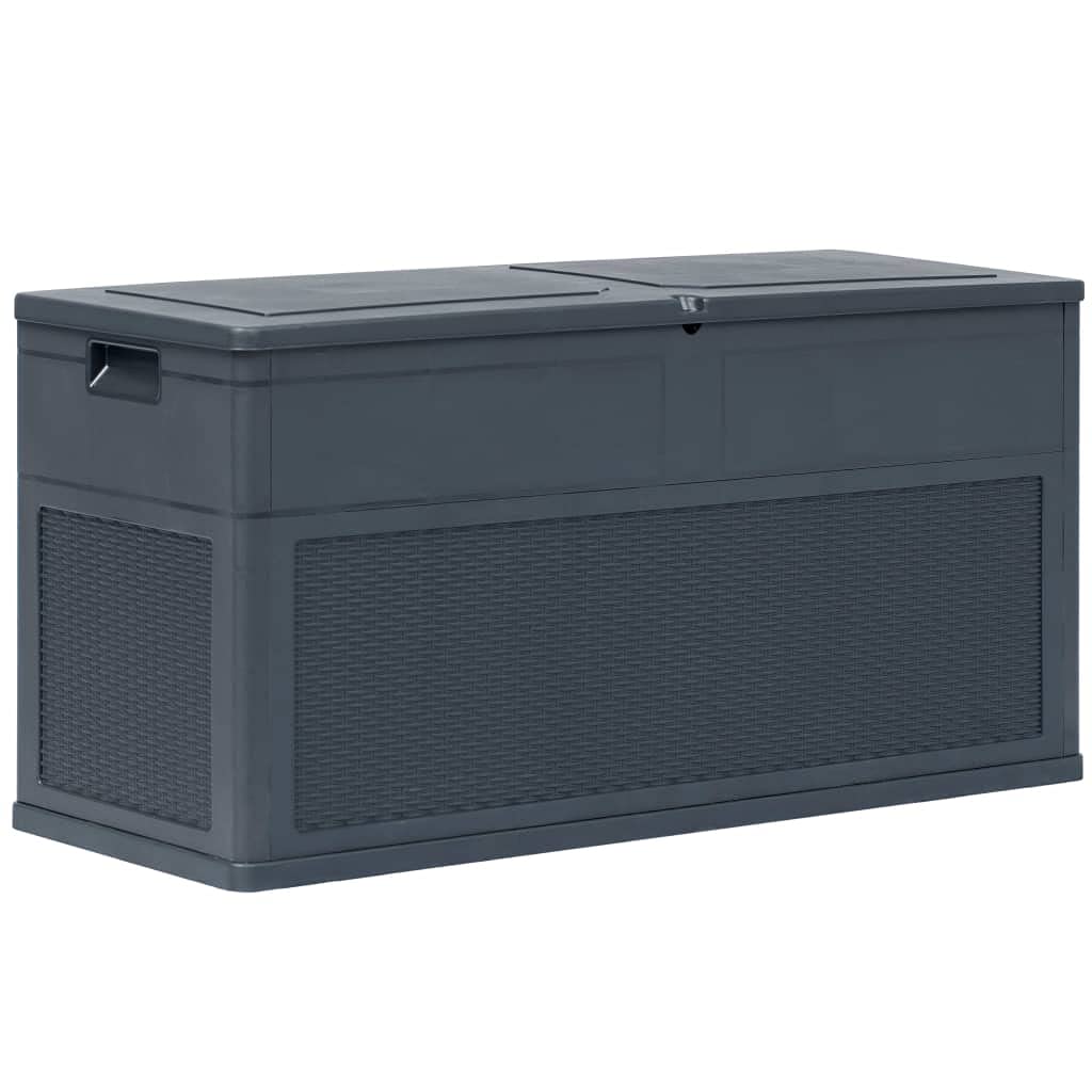 Waterproof Deck Box Cover 84.5 Gallon - Heavy Duty Outdoor Storage Box Protector for Patio, Backyard & Garden - Anthracite Gray - Winter Protection & All-Weather Use