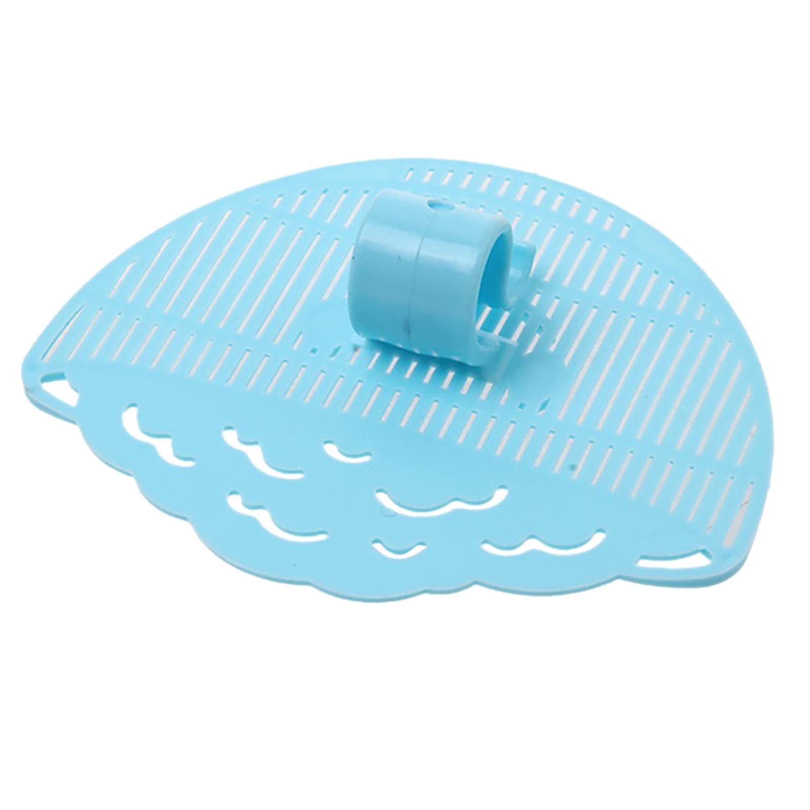 Yiser 1 Pack Durable Plastic Half Round Rice Washing Sieve - Kitchen Strainer, Sink Drying Rack & Cleaning Gadget (Blue, One Size) - Perfect for Washing Rice, Draining Pasta & Organizing Kitchen Utensils