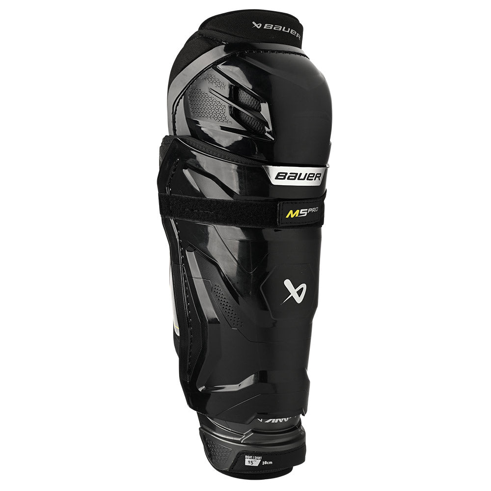 Bauer Supreme M5 Pro Senior Ice Hockey Shin Guards - Protective Gear for Hockey Players - Perfect for Games, Practices & Training