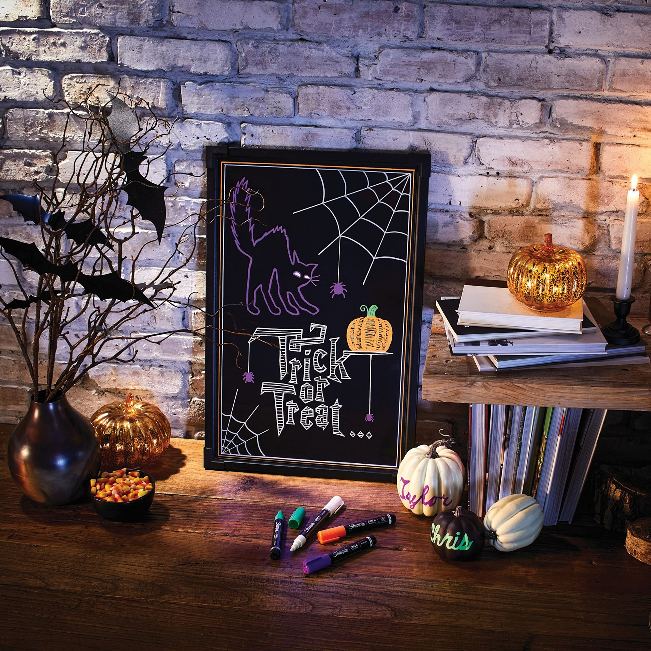 SHARPIE Chalk Markers - Wet Erase Whiteboard Markers, 2-Pack - Perfect for Restaurants, Classrooms & DIY Projects