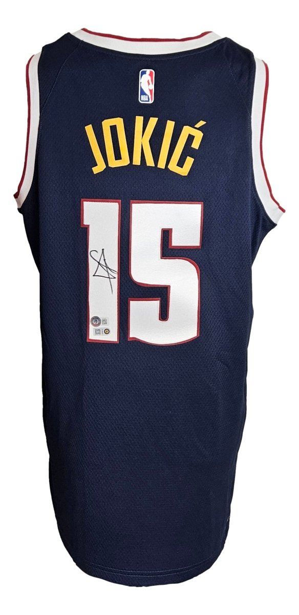 Authentic Nikola Jokic Signed Denver Nuggets Nike Icon Edition Swingman Jersey - Limited Edition Basketball Memorabilia for Fans & Collectors - Perfect for Game Day, Display, or Gift Giving
