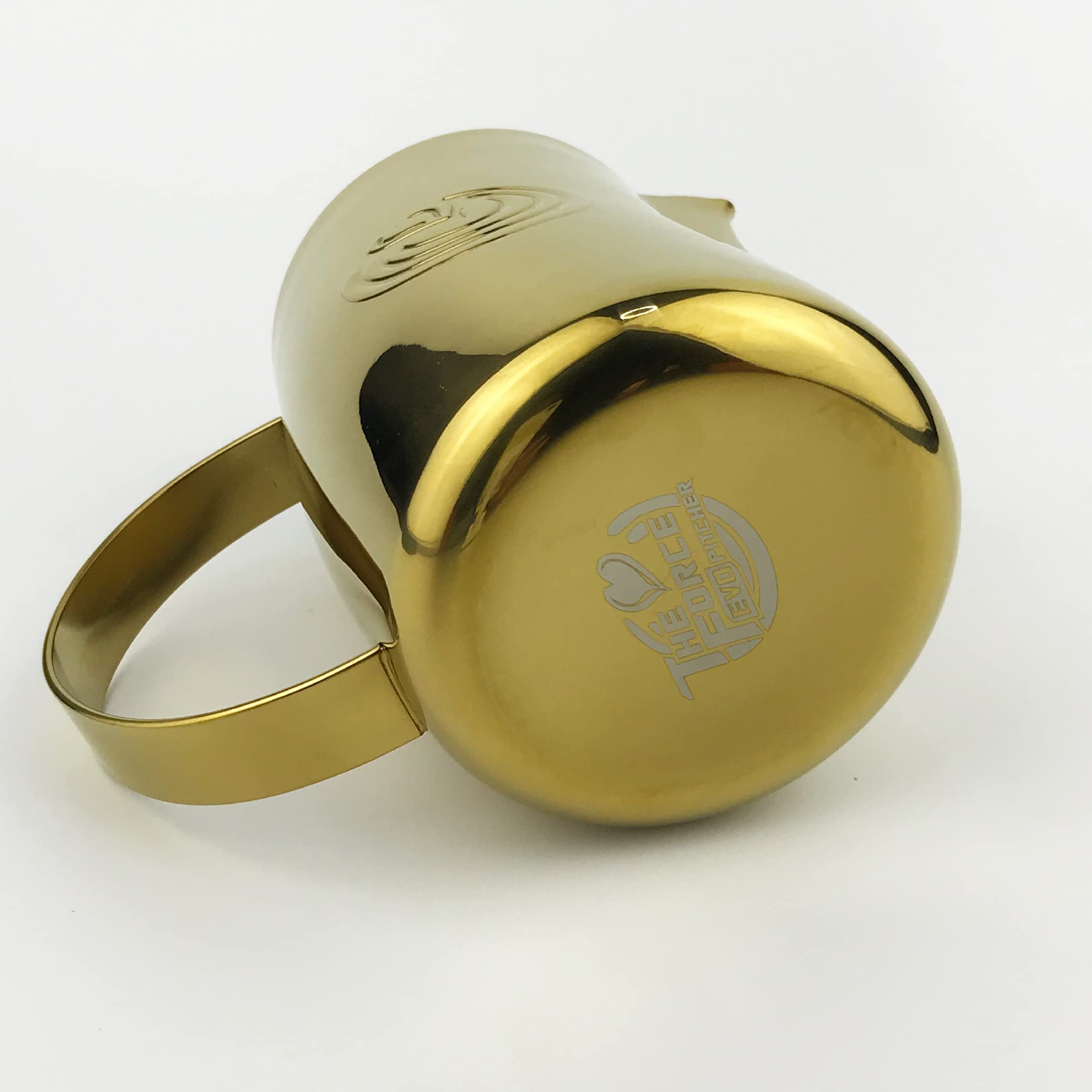 Professional Barista Swag Curved Body Coffee Milk Frothing Pitcher 500ml - Mirror Gold Espresso Steaming Cup for Latte Art & Cappuccino Making | Perfect for Home Baristas & Coffee Shops