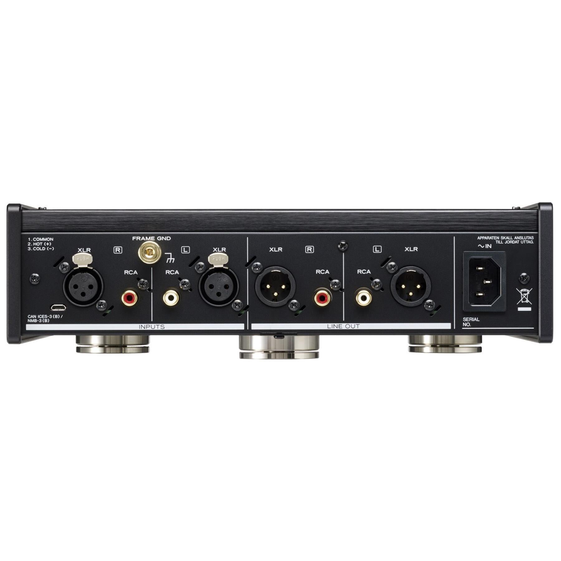 TEAC PE 505 Fully Balanced Phono Preamplifier - Black | High-Fidelity Vinyl Record Player Preamp for Audiophiles | Perfect for Home Audio Systems & Turntable Setups
