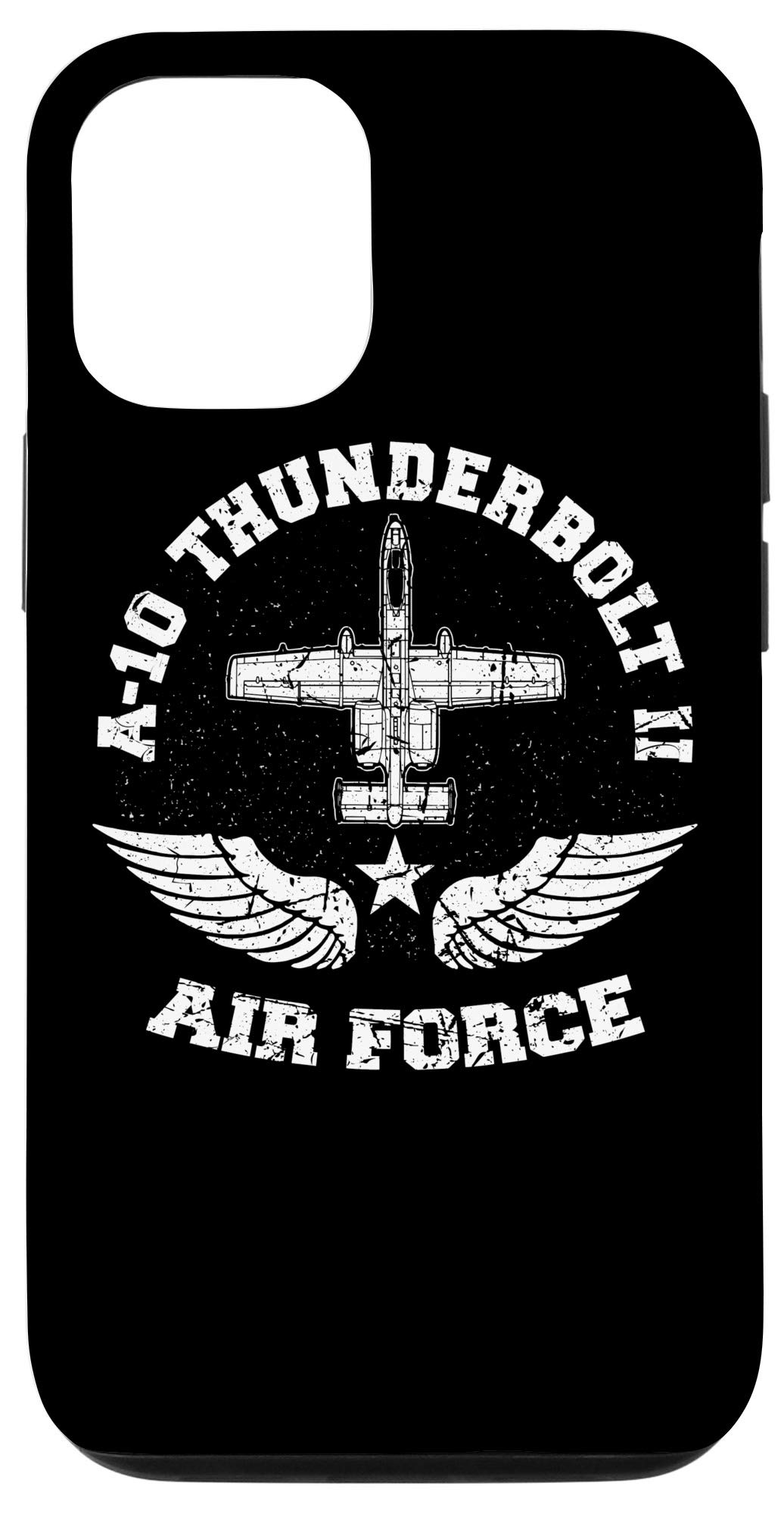iPhone 12/12 Pro Case with A-10 Thunderbolt II Warthog USAF Design | Military Aircraft Phone Cover | Perfect for Aviation Enthusiasts & Military Fans