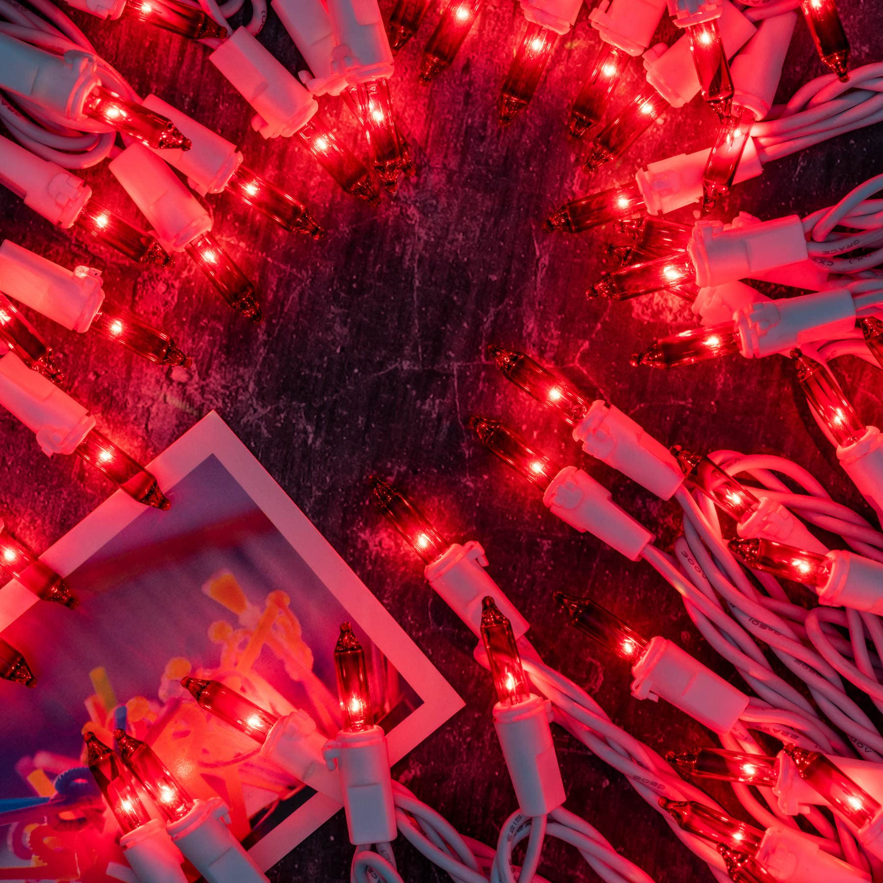 YULETIME 200 Red Christmas Lights - 2 Pack of 33ft 100-Count UL Certified Incandescent String Lights (Red Bulbs, White Wire) for Indoor/Outdoor Holiday Decorations, Christmas Trees, and Party Lighting