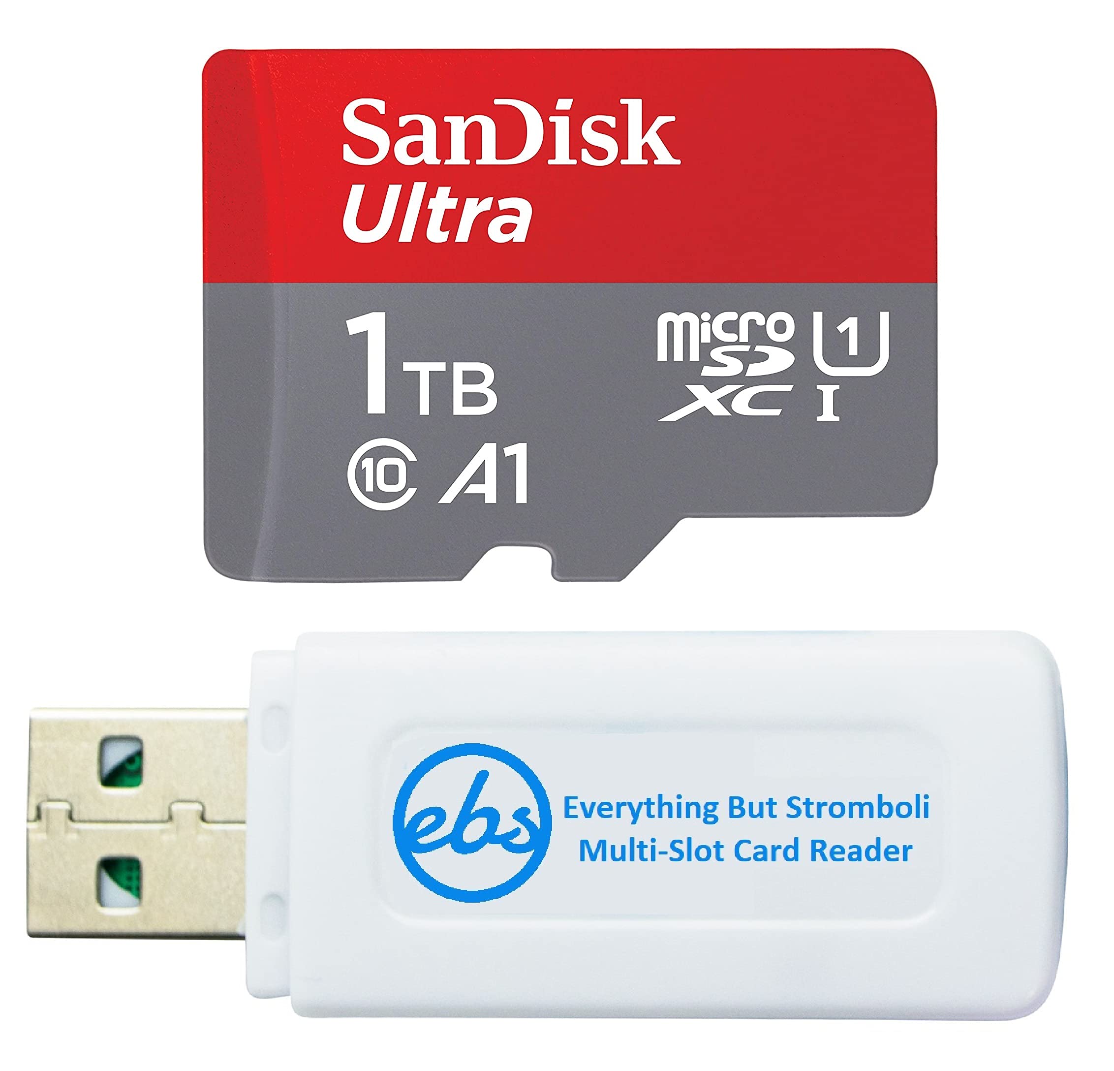 SanDisk 1TB Ultra Class 10 UHS-I MicroSDXC Memory Card for Nintendo Switch OLED - High Speed Gaming Storage with SD Card Reader Bundle - Perfect for Switch Games, 4K Videos & Mobile Devices