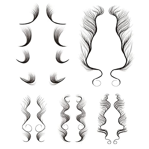 Dorakitten DIY Waterproof Hair Stickers - Unisex Fashion Hair Accessories for Styling & Forehead Decoration | Perfect for Cosplay, Parties & Daily Wear