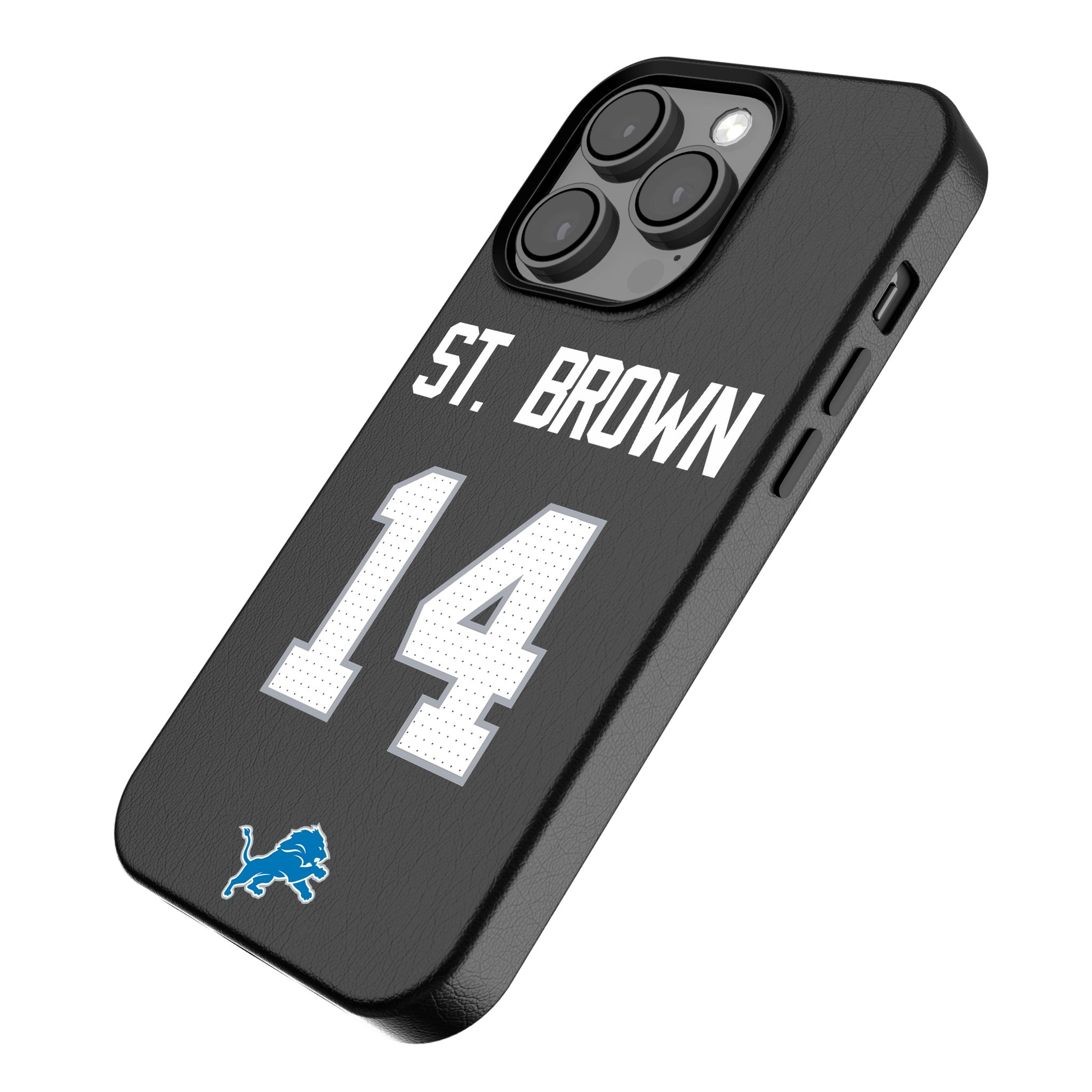 Amon Ra St. Brown Detroit Lions 14 MagSafe Compatible iPhone Case for Apple iPhone 12/13/14 Pro Max - Perfect for Football Fans & Game Day Support