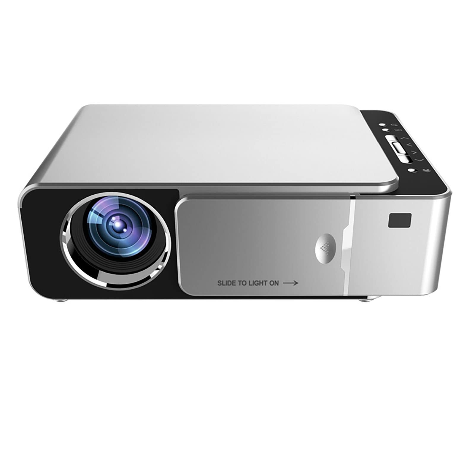 CYLZRCl WiFi Bluetooth Projector - Portable Android Smart Mini Theater, HD LED Home Projector for Movies & Gaming | Wireless Streaming, Phone Screen Mirroring | Perfect for Home Cinema, Outdoor Camping & Office Presentations