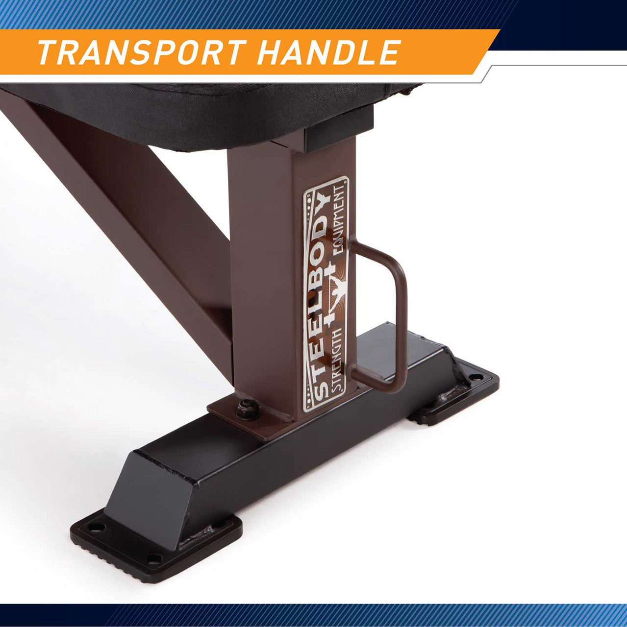 SteelBody Flat Weight Bench STB 10101 - Heavy Duty Adjustable Workout Bench for Home Gym Strength Training & Bodybuilding