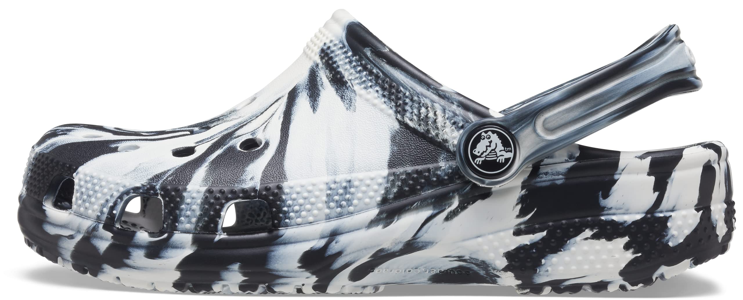 Crocs Unisex Kids' Classic Marbled Tie Dye Clog | Comfortable Lightweight Slip-On Shoes for Boys & Girls | Perfect for School, Beach & Outdoor Play