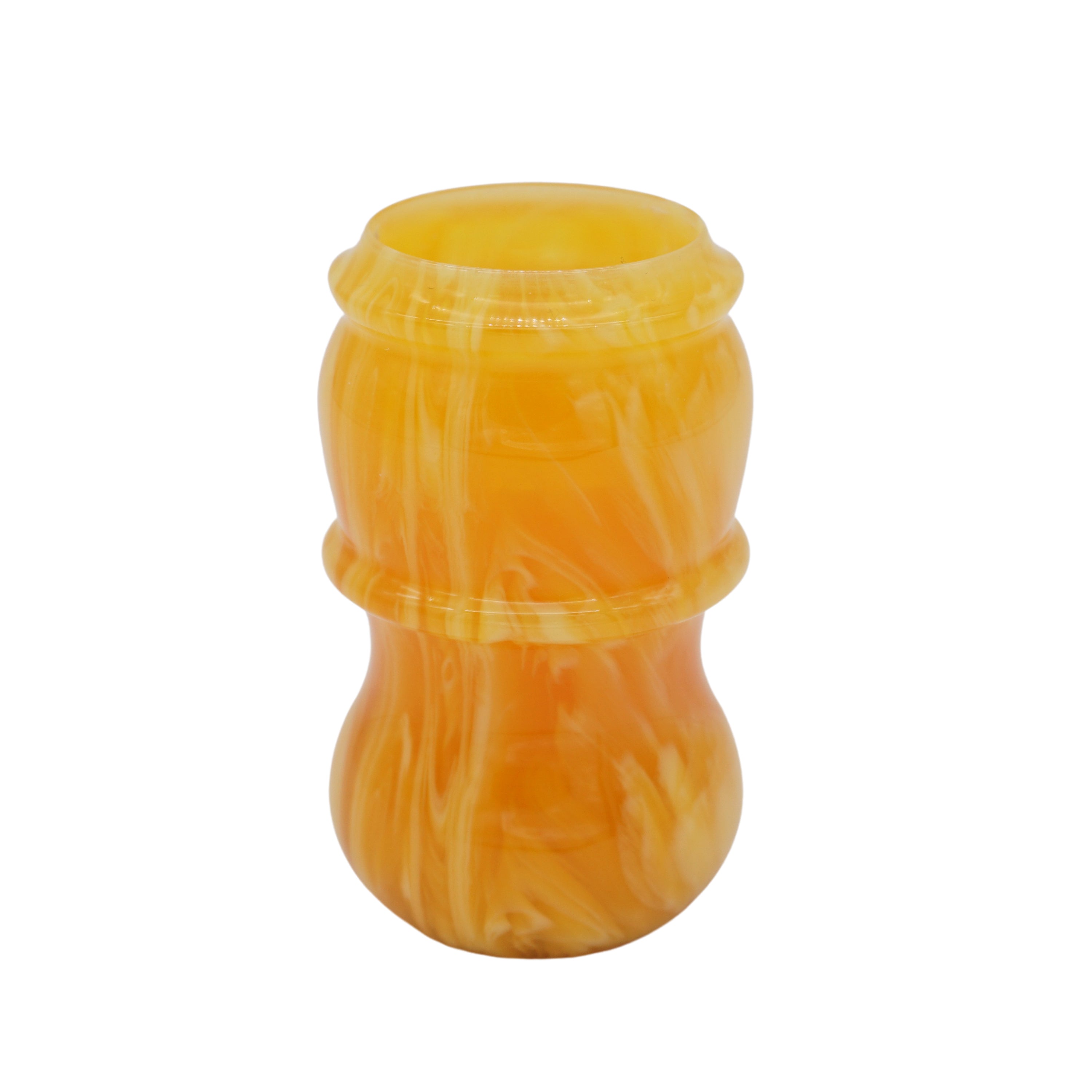 Premium Handmade Amber Shaving Brush Handle - Fits 24mm & 26mm Knots - Perfect for Wet Shaving & Grooming Gifts for Men