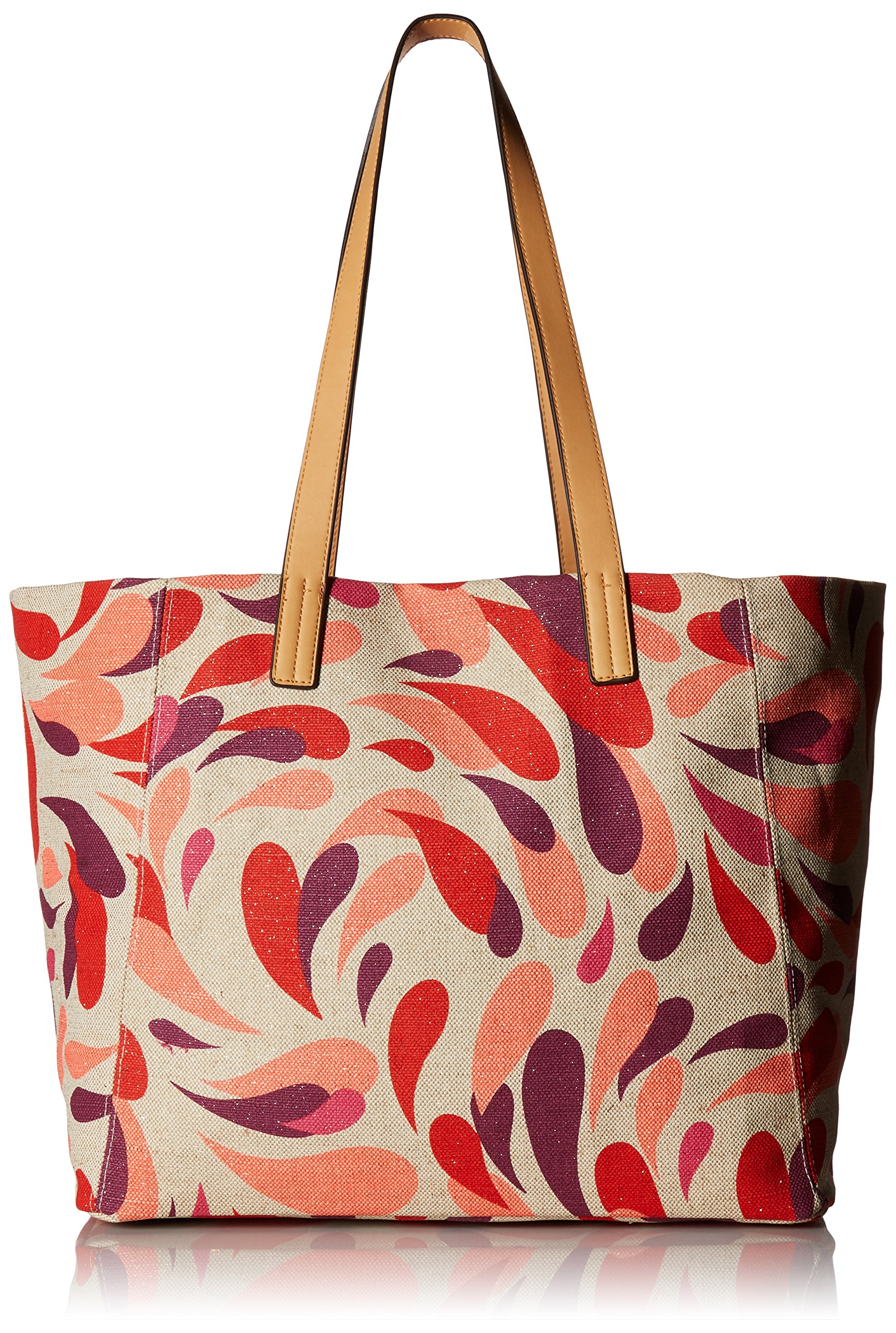 Vera Bradley Large Beach Tote Bag for Women - Waterproof Sandproof Summer Beach Bag with Zipper Pockets | Perfect for Pool, Vacation, Travel & Shopping